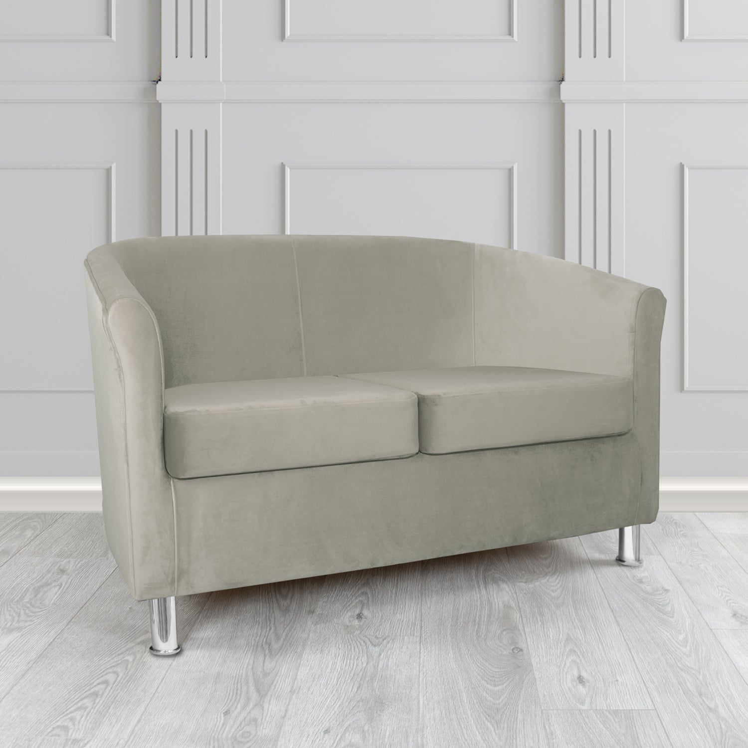 Como 2 Seater Tub Sofa in Warwick Plush Velvet Fabric