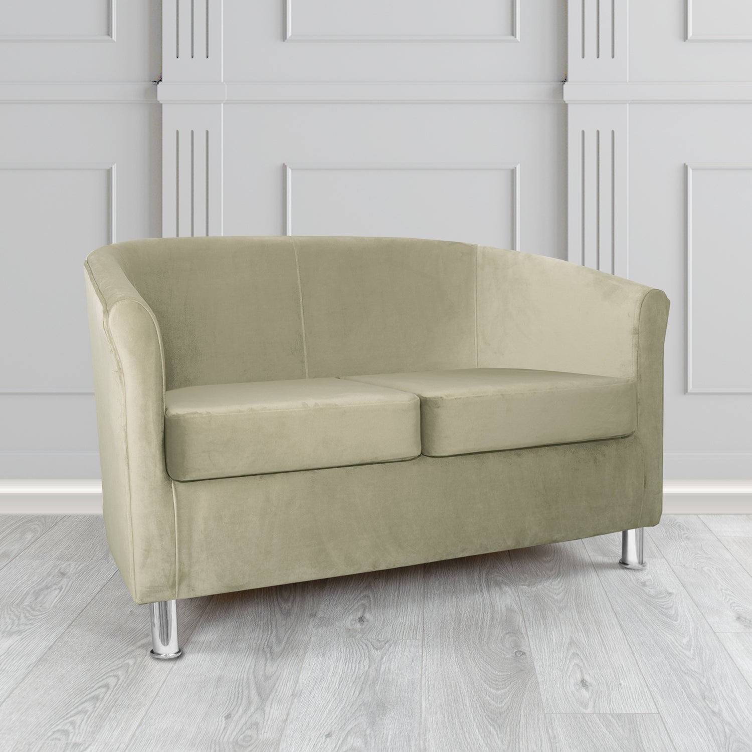 Como 2 Seater Tub Sofa in Warwick Plush Velvet Fabric