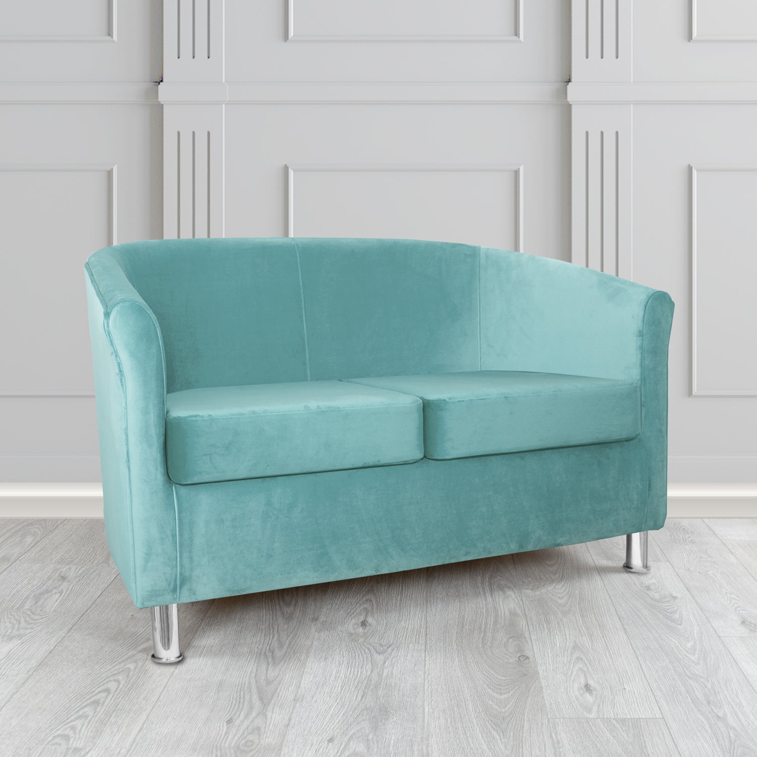 Como 2 Seater Tub Sofa in Warwick Plush Velvet Fabric