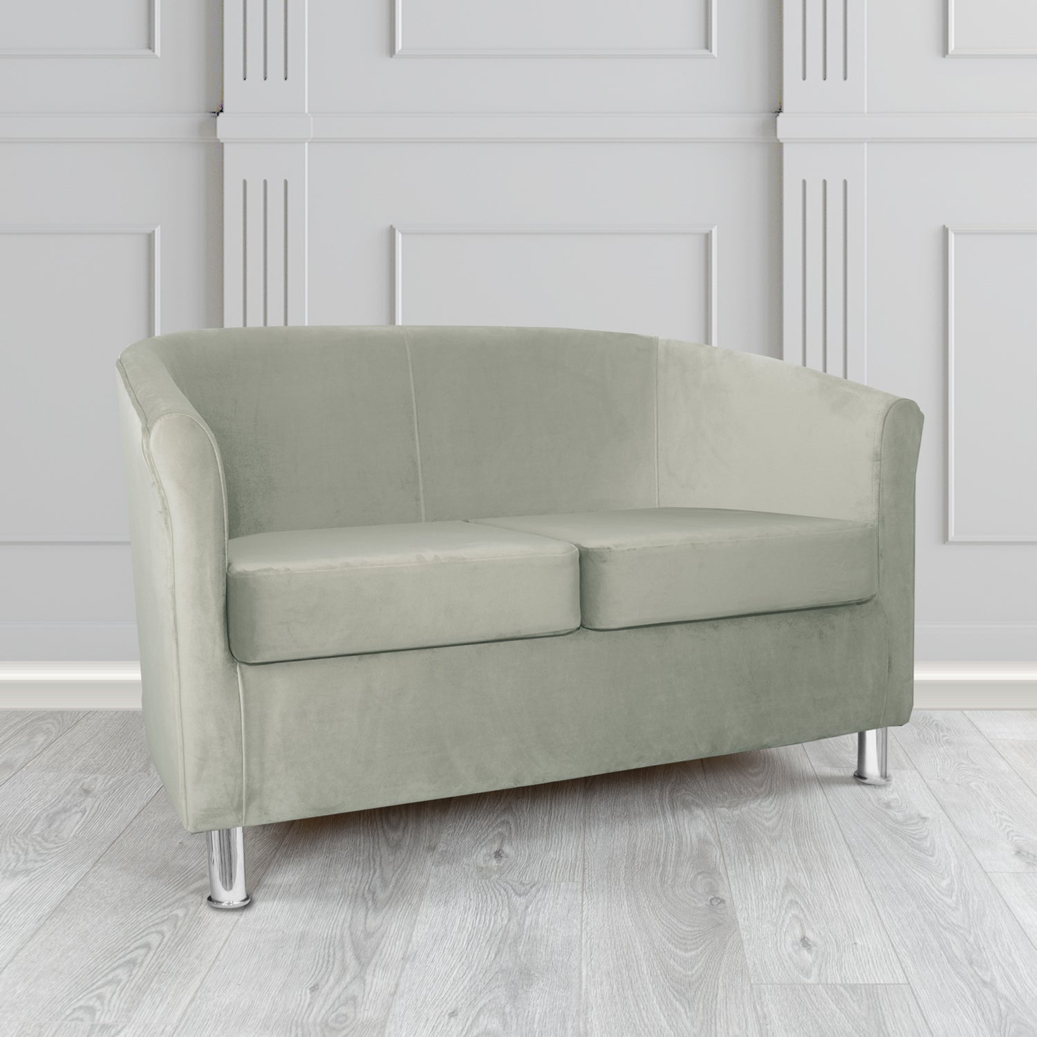 Como 2 Seater Tub Sofa in Warwick Plush Velvet Fabric