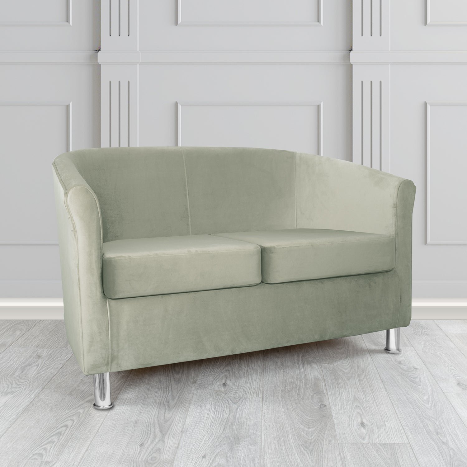 Como 2 Seater Tub Sofa in Warwick Plush Velvet Fabric