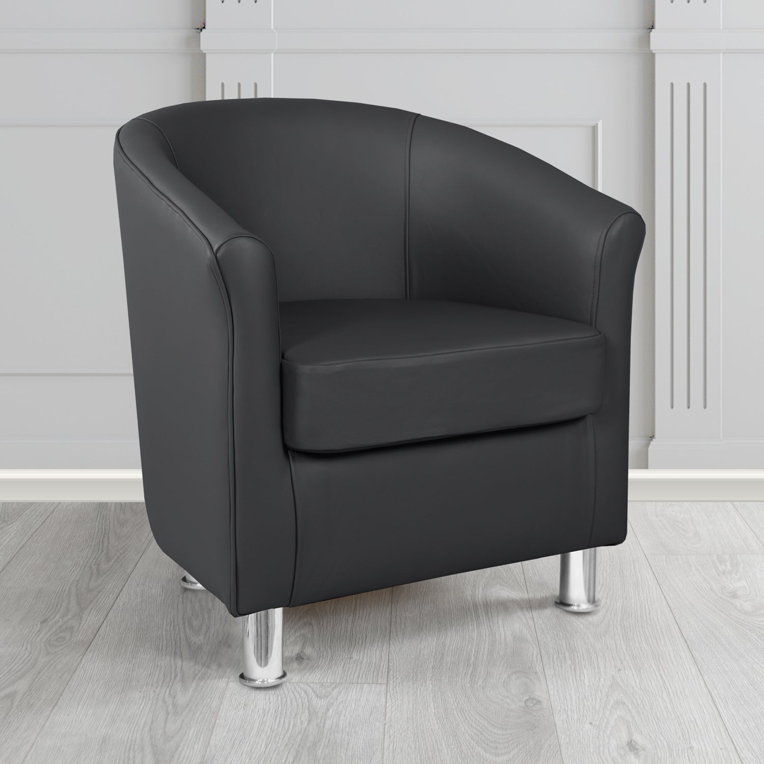 Como Tub Chair in Crest Leather Vele Crib 5 Genuine Leather