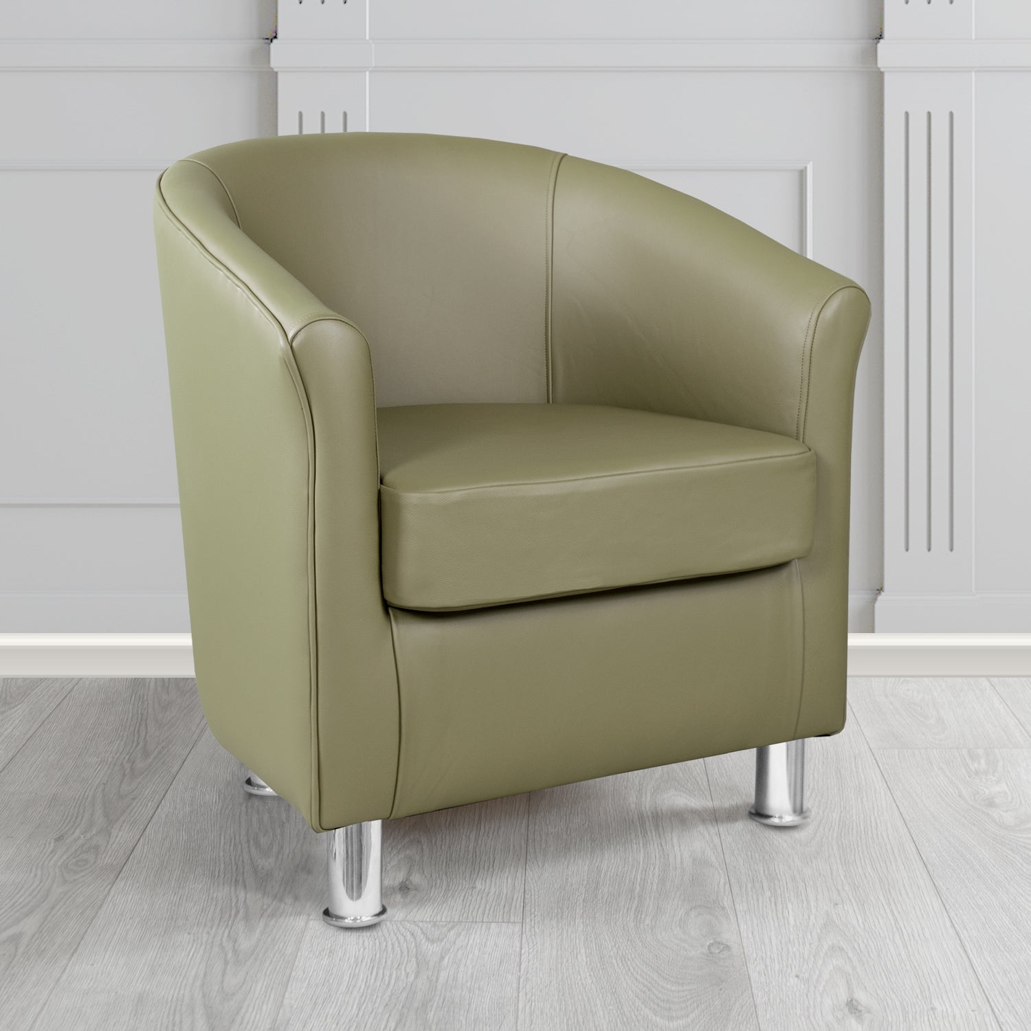 Como Tub Chair in Crest Leather Vele Crib 5 Genuine Leather