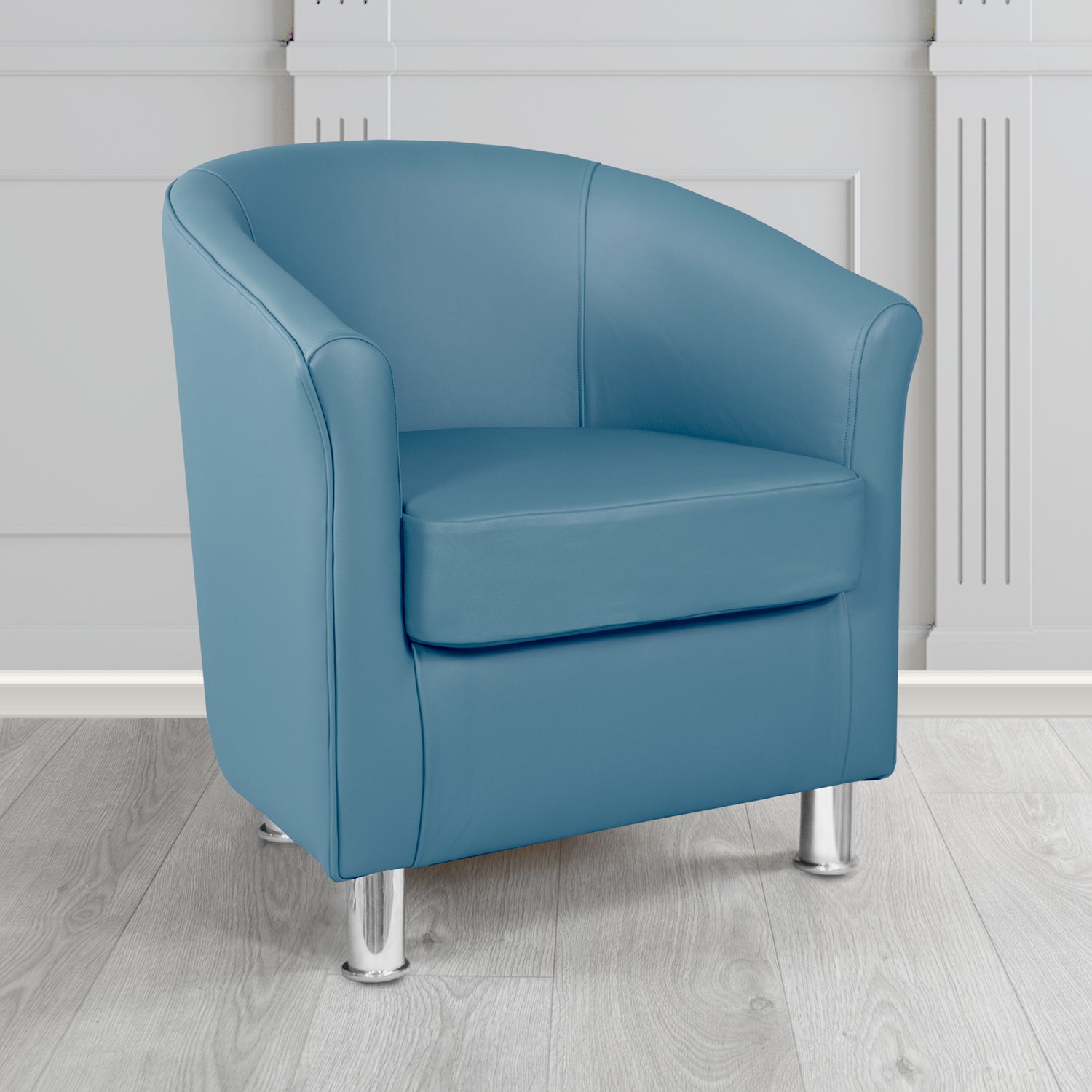 Como Tub Chair in Crest Leather Vele Crib 5 Genuine Leather