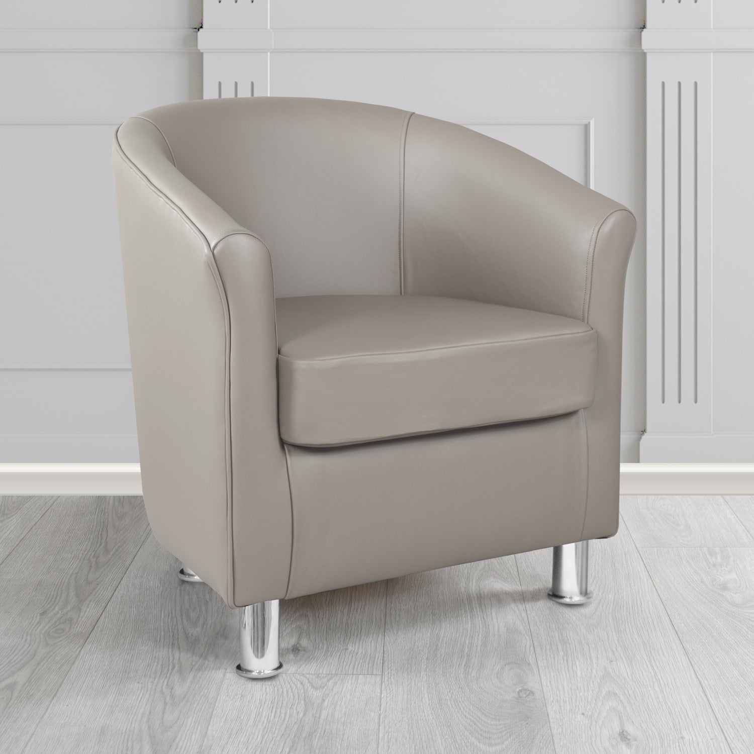 Como Tub Chair in Crest Leather Vele Crib 5 Genuine Leather