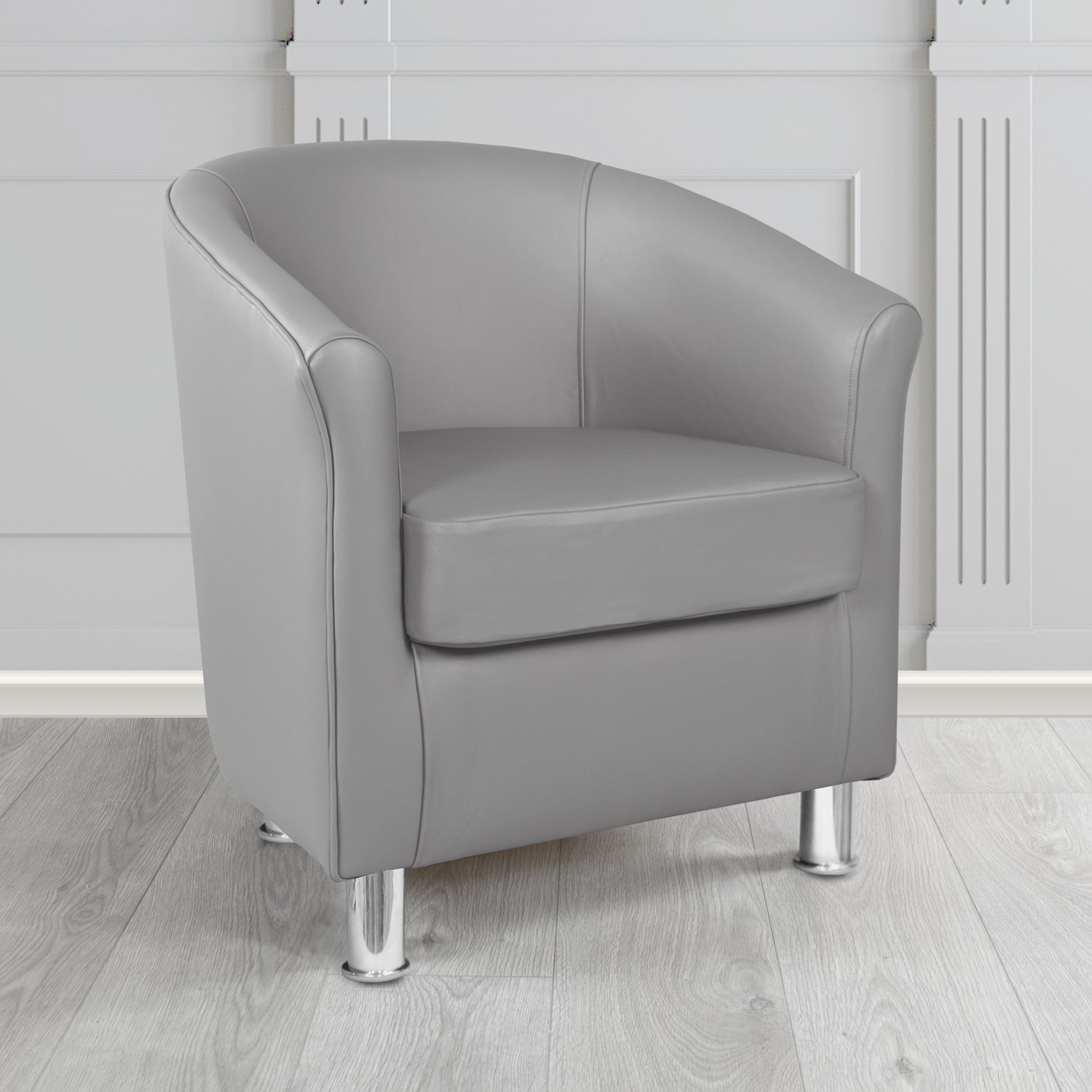 Como Tub Chair in Crest Leather Vele Crib 5 Genuine Leather