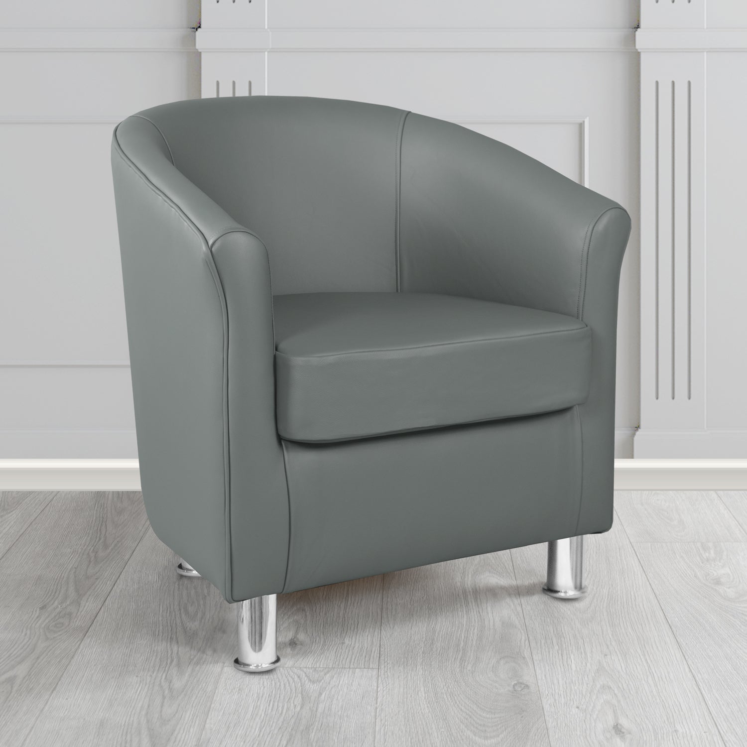 Como Tub Chair in Crest Leather Vele Crib 5 Genuine Leather