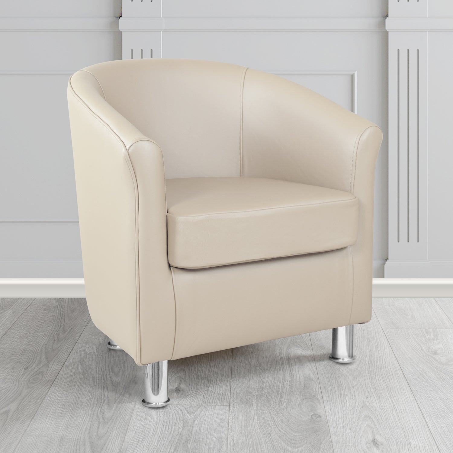Como Tub Chair in Crest Leather Vele Crib 5 Genuine Leather