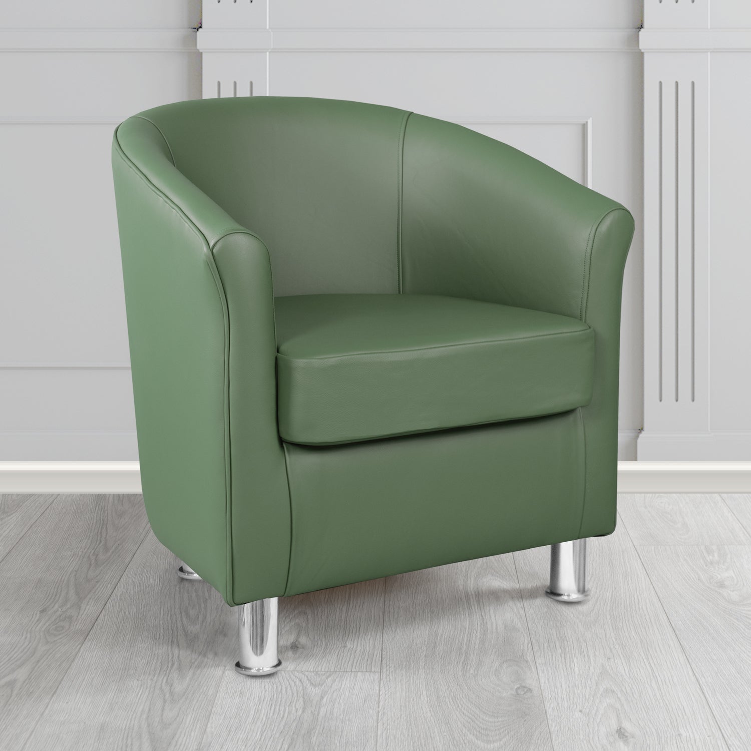 Como Tub Chair in Crest Leather Vele Crib 5 Genuine Leather