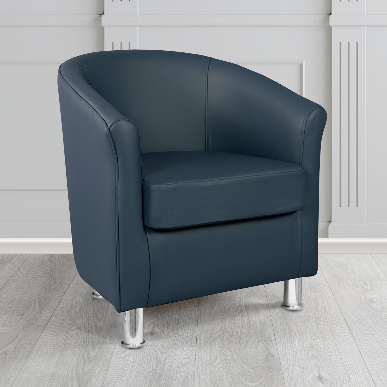 Como Tub Chair in Crest Leather Vele Crib 5 Genuine Leather