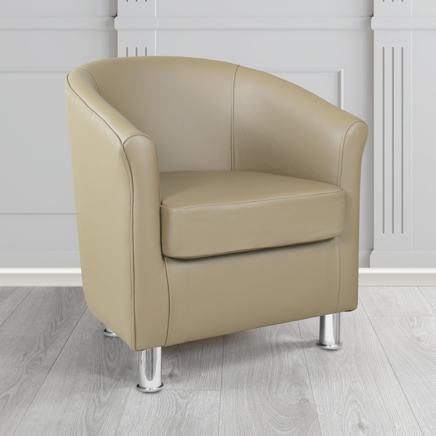 Como Tub Chair in Crest Leather Vele Crib 5 Genuine Leather