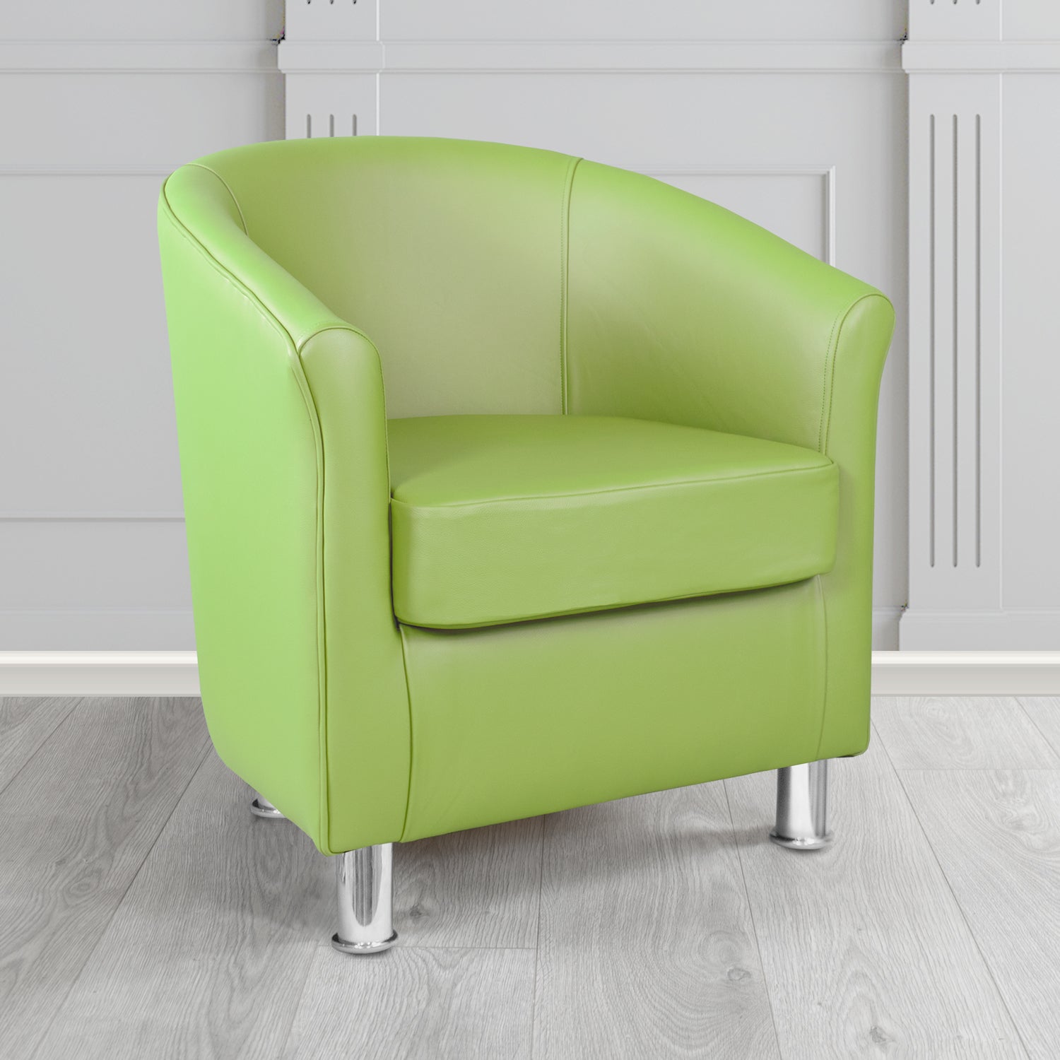 Como Tub Chair in Crest Leather Vele Crib 5 Genuine Leather