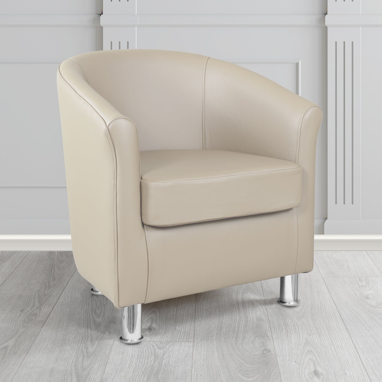 Como Tub Chair in Crest Leather Vele Crib 5 Genuine Leather