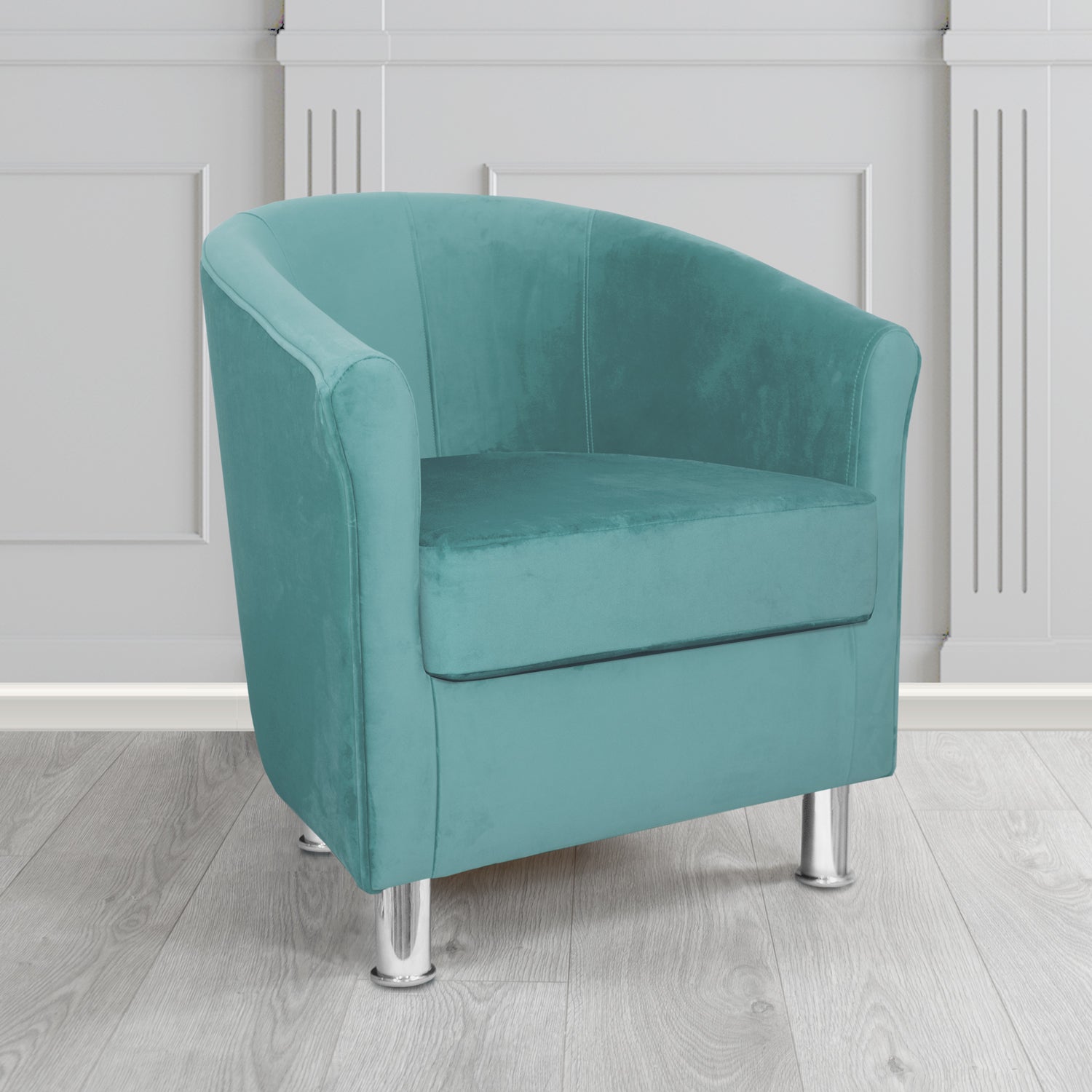 Como Tub Chair in Warwick Plush Velvet Fabric