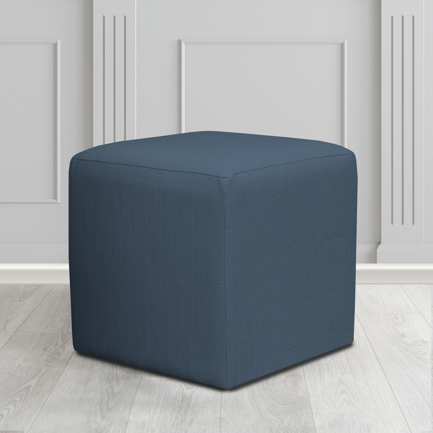Paris Cube Footstool in Emporio Crib 5 Fabric