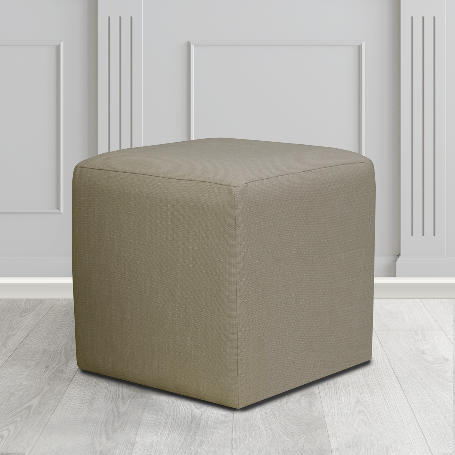 Paris Cube Footstool in Emporio Crib 5 Fabric