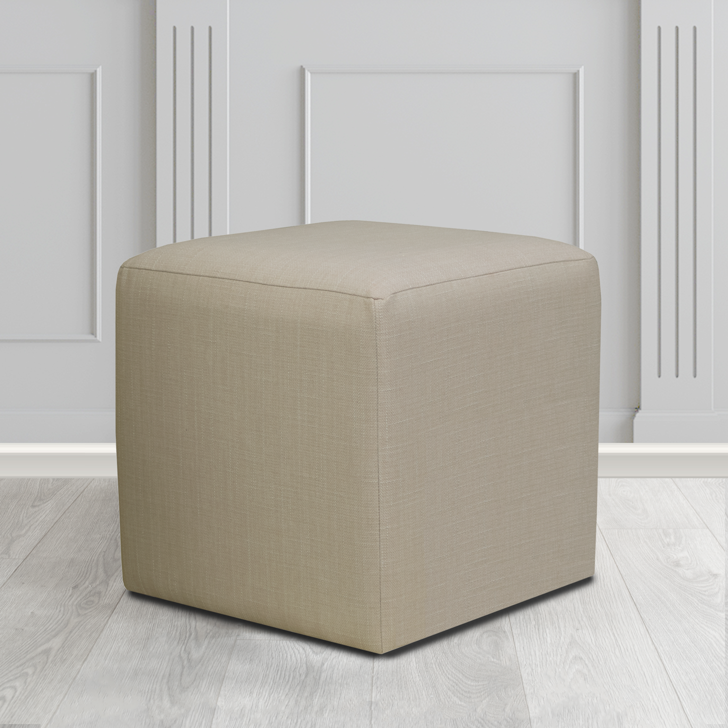 Paris Cube Footstool in Emporio Crib 5 Fabric