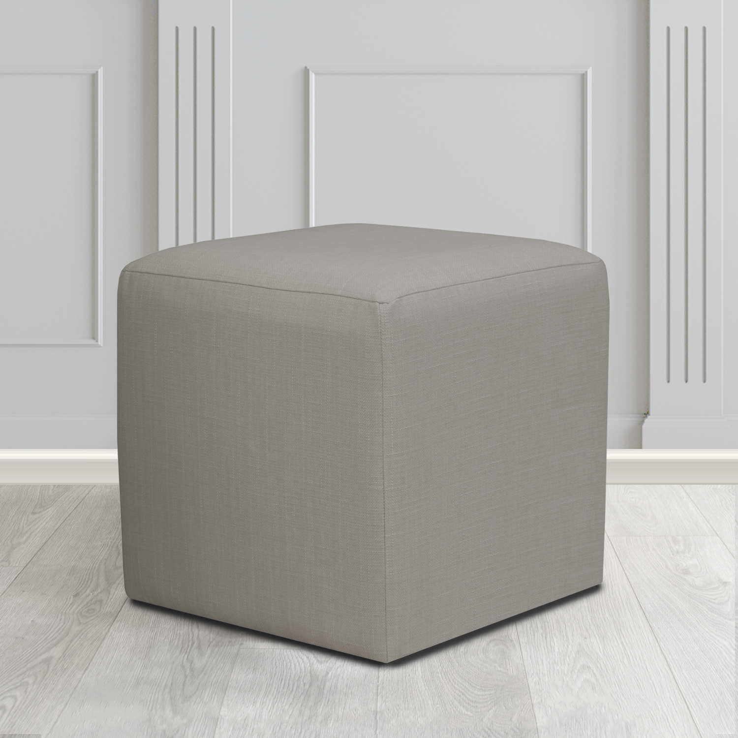 Paris Cube Footstool in Emporio Crib 5 Fabric