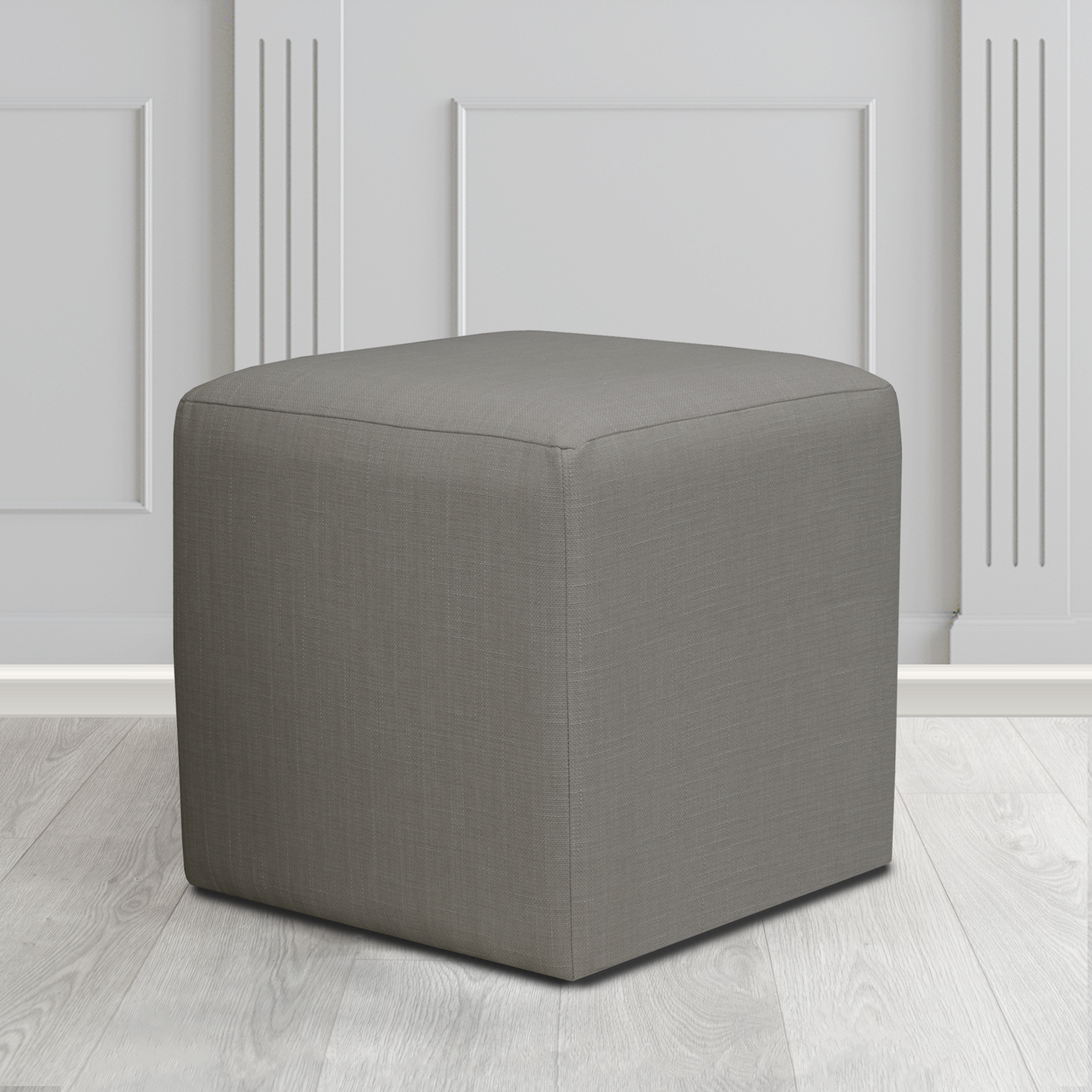 Paris Cube Footstool in Emporio Crib 5 Fabric