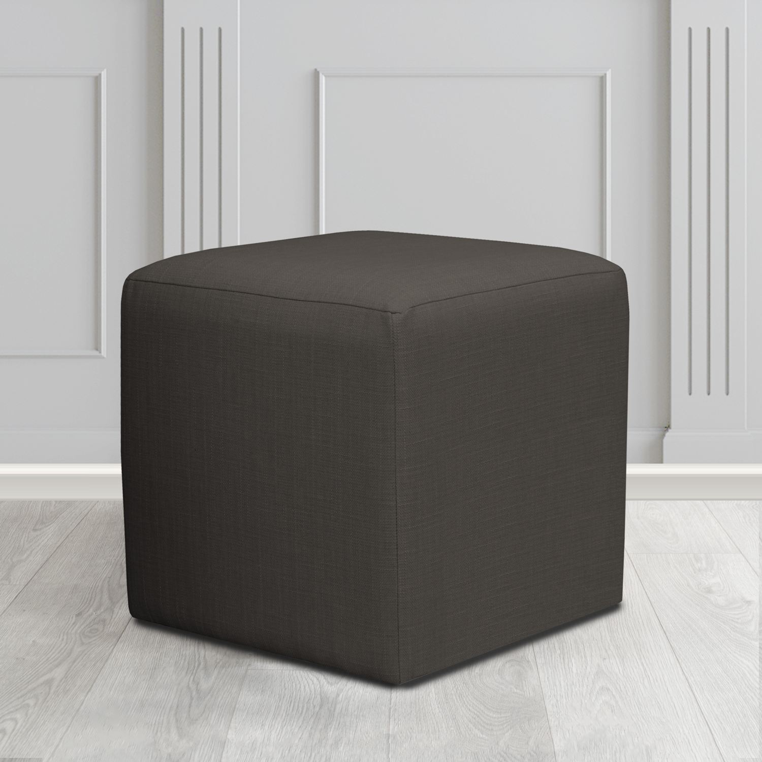 Paris Cube Footstool in Emporio Crib 5 Fabric