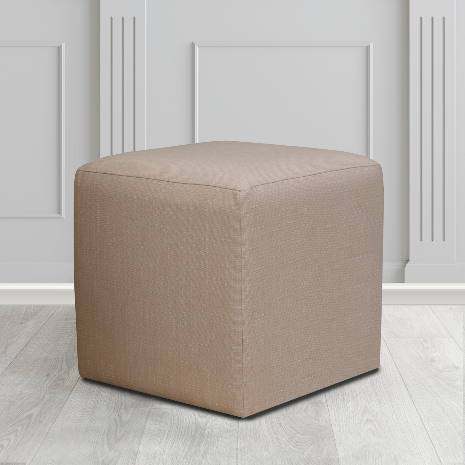 Paris Cube Footstool in Emporio Crib 5 Fabric