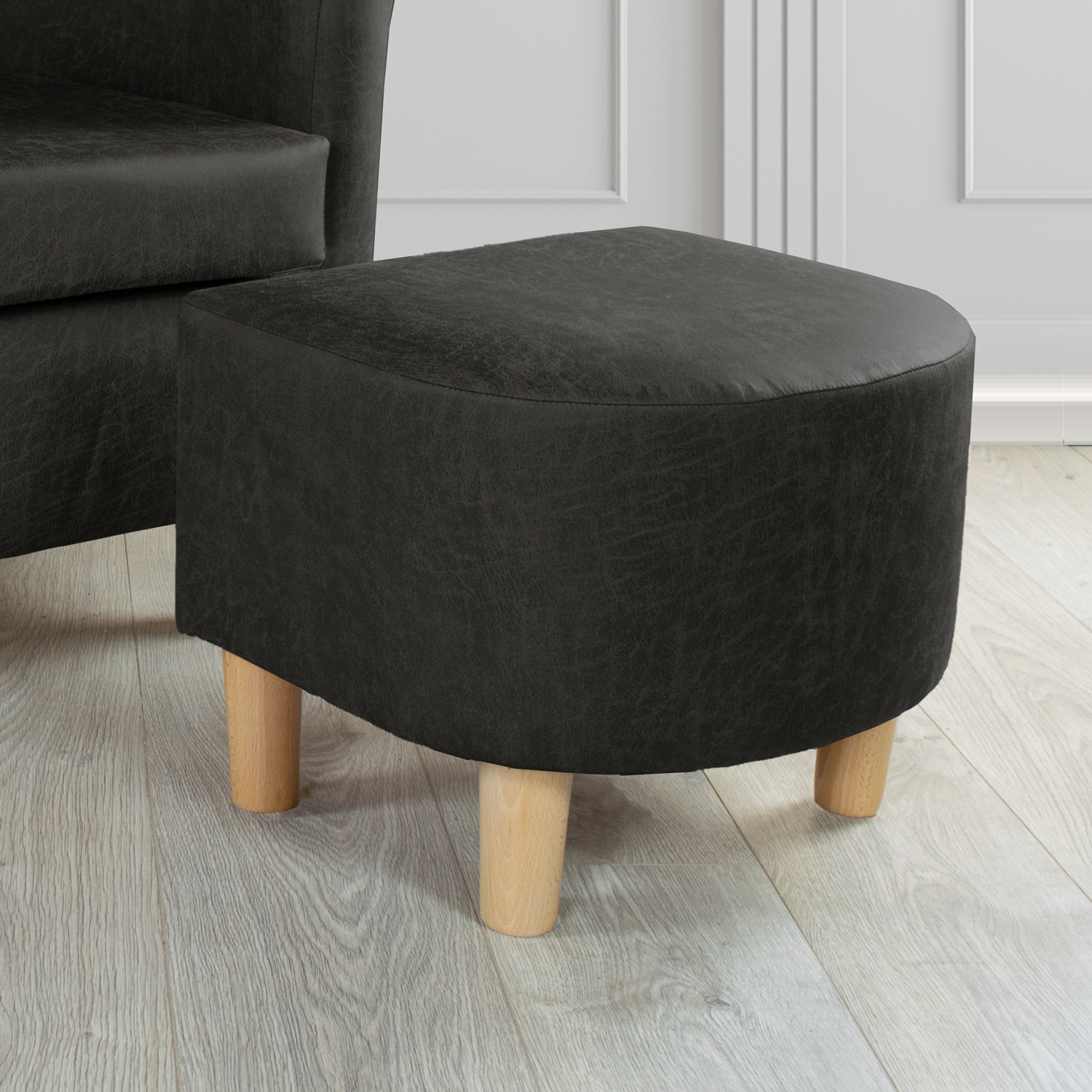 Tuscany Footstool in Tubz Nevada Faux Leather