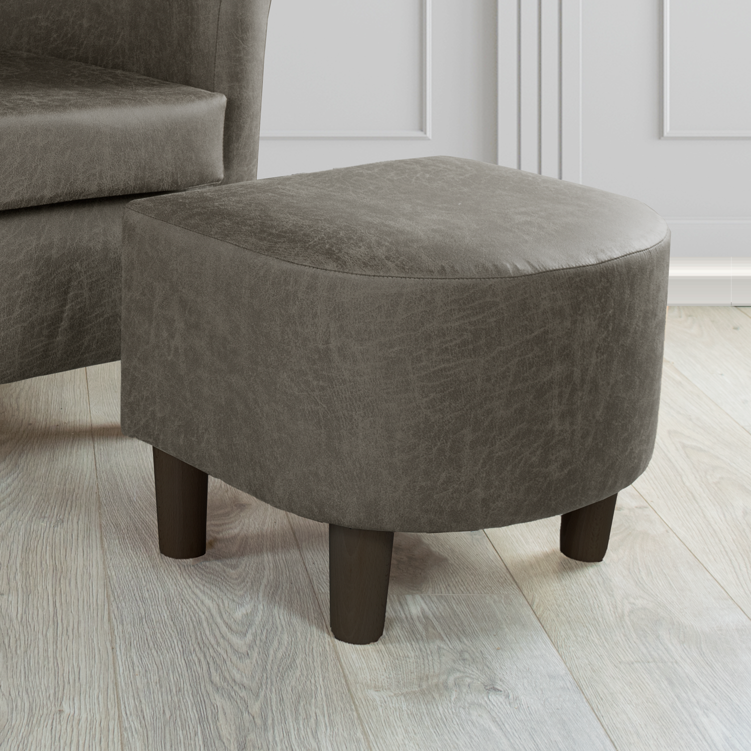 Tuscany Footstool in Tubz Nevada Faux Leather