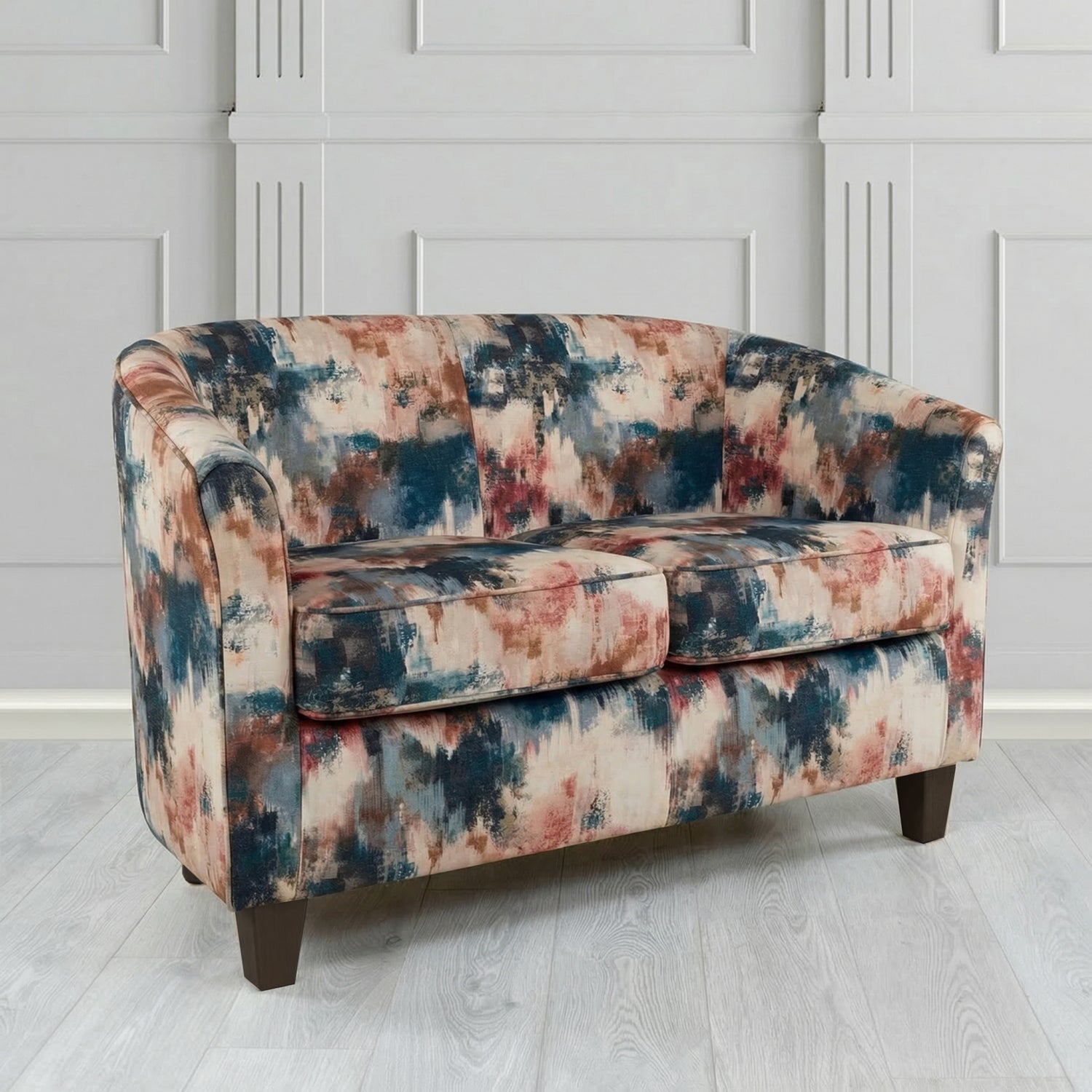 Devon 2 Seater Tub Sofa in Fryett's Kala Abstract Fabric