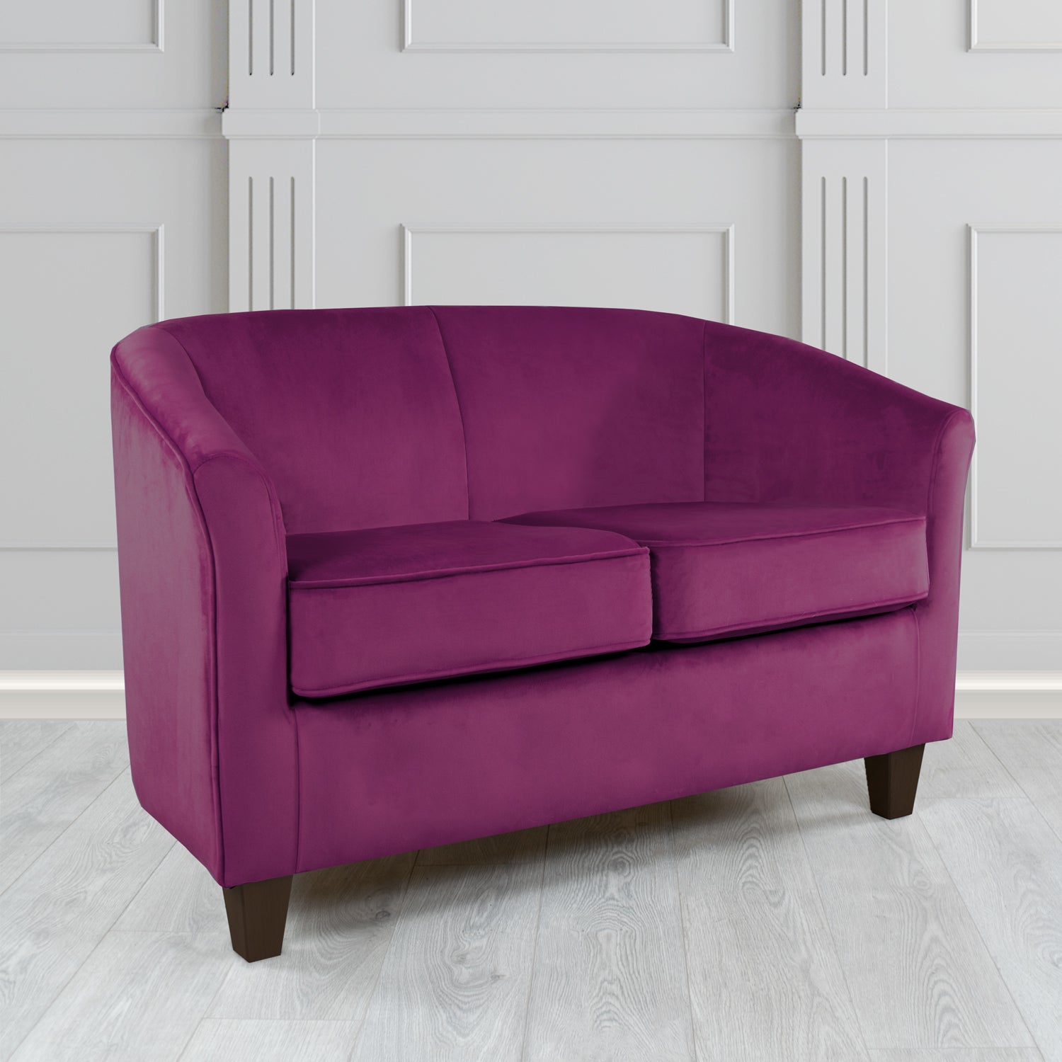 Devon 2 Seater Tub Sofa in Tubz Monaco Velvet Fabric