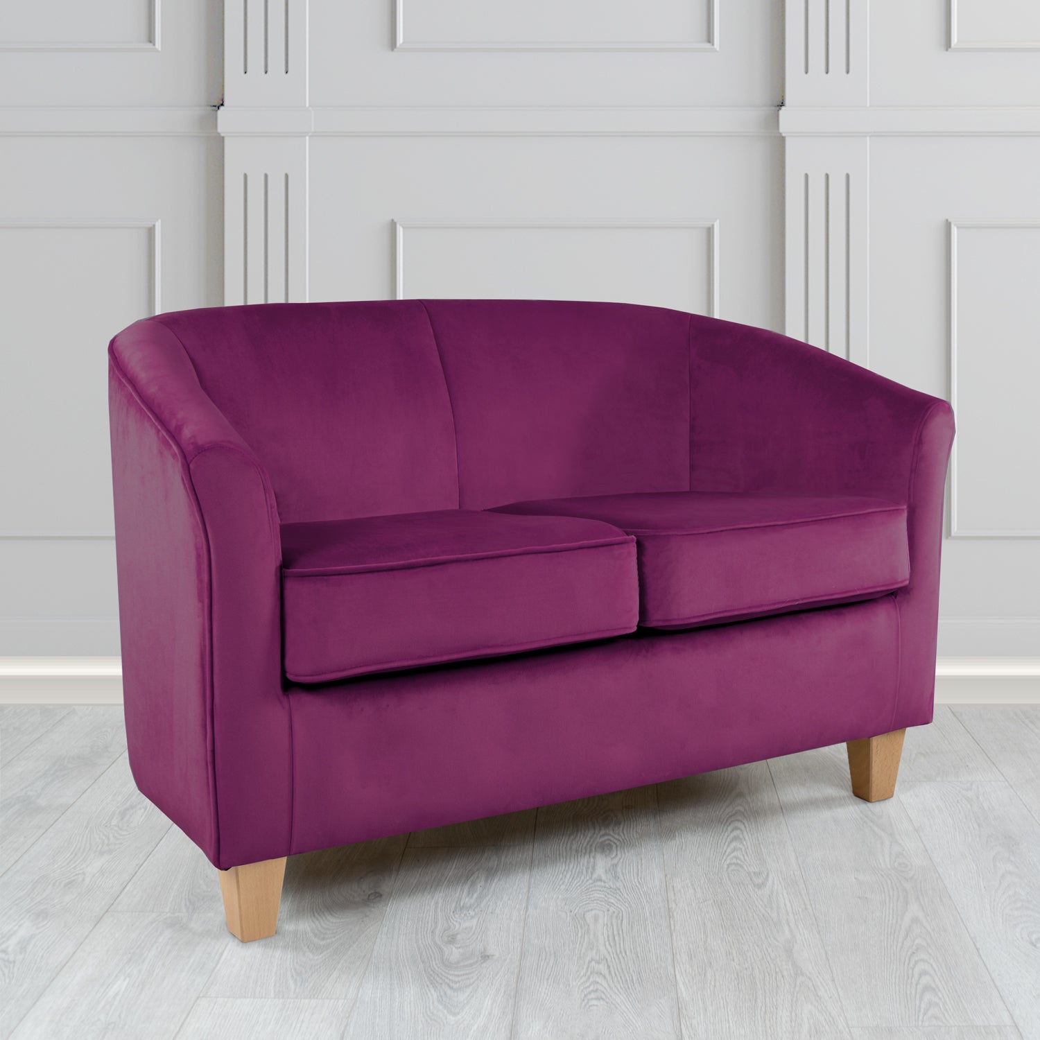 Devon 2 Seater Tub Sofa in Tubz Monaco Velvet Fabric