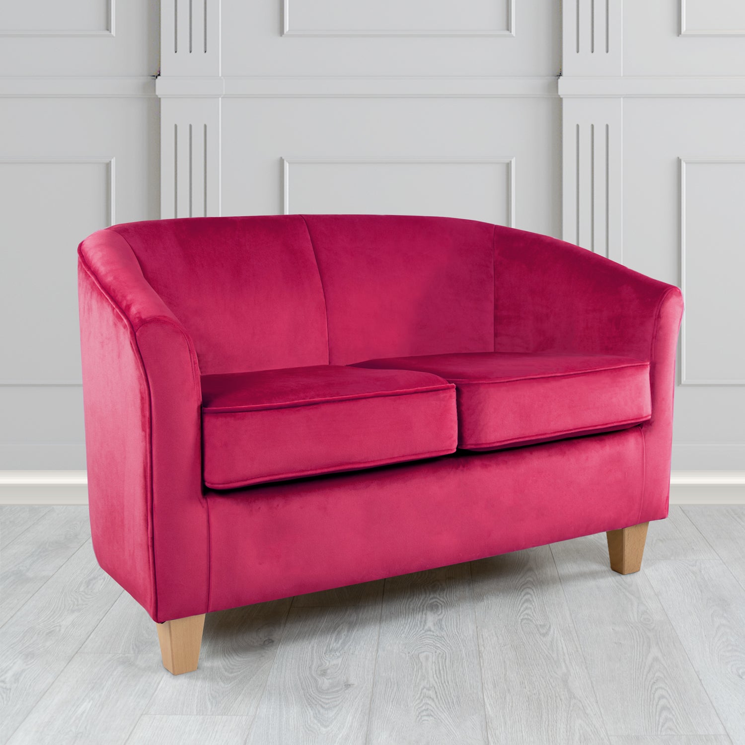 Devon 2 Seater Tub Sofa in Tubz Monaco Velvet Fabric