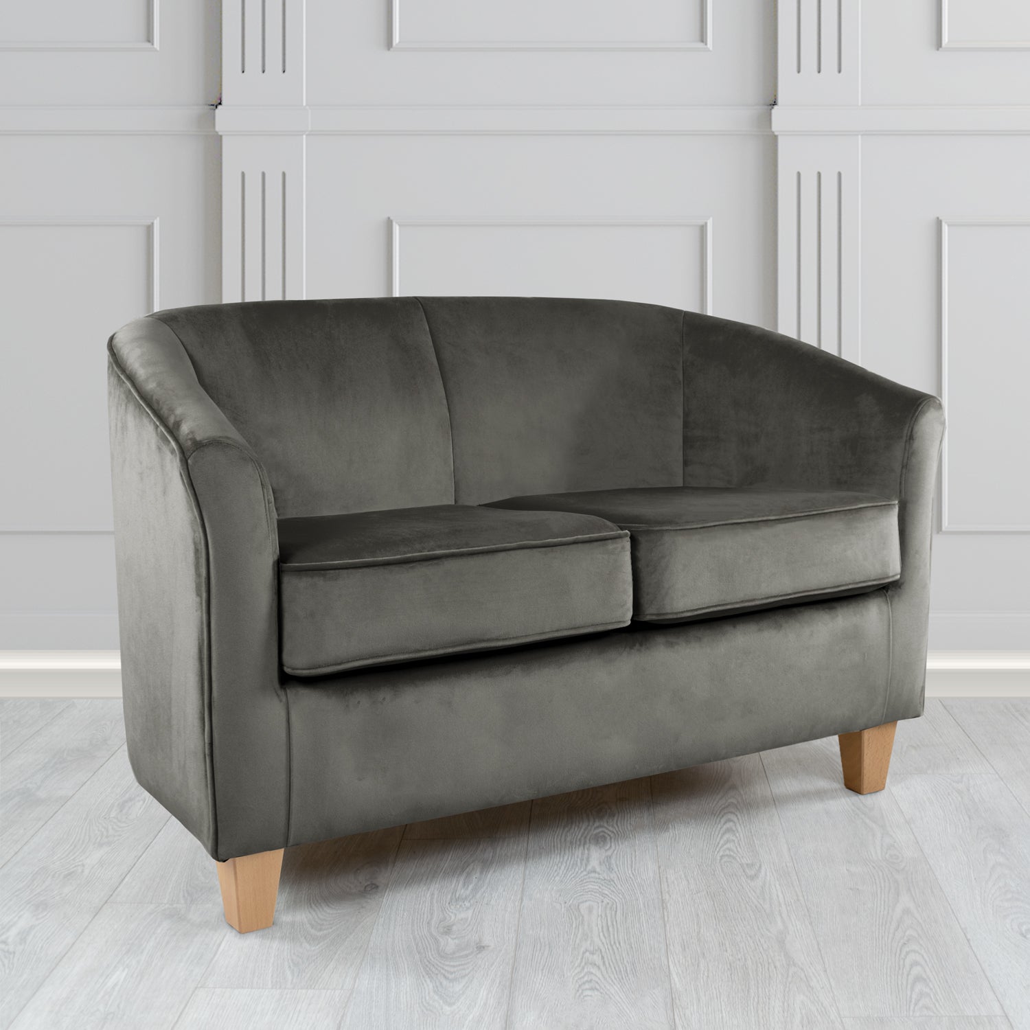 Devon 2 Seater Tub Sofa in Tubz Monaco Velvet Fabric