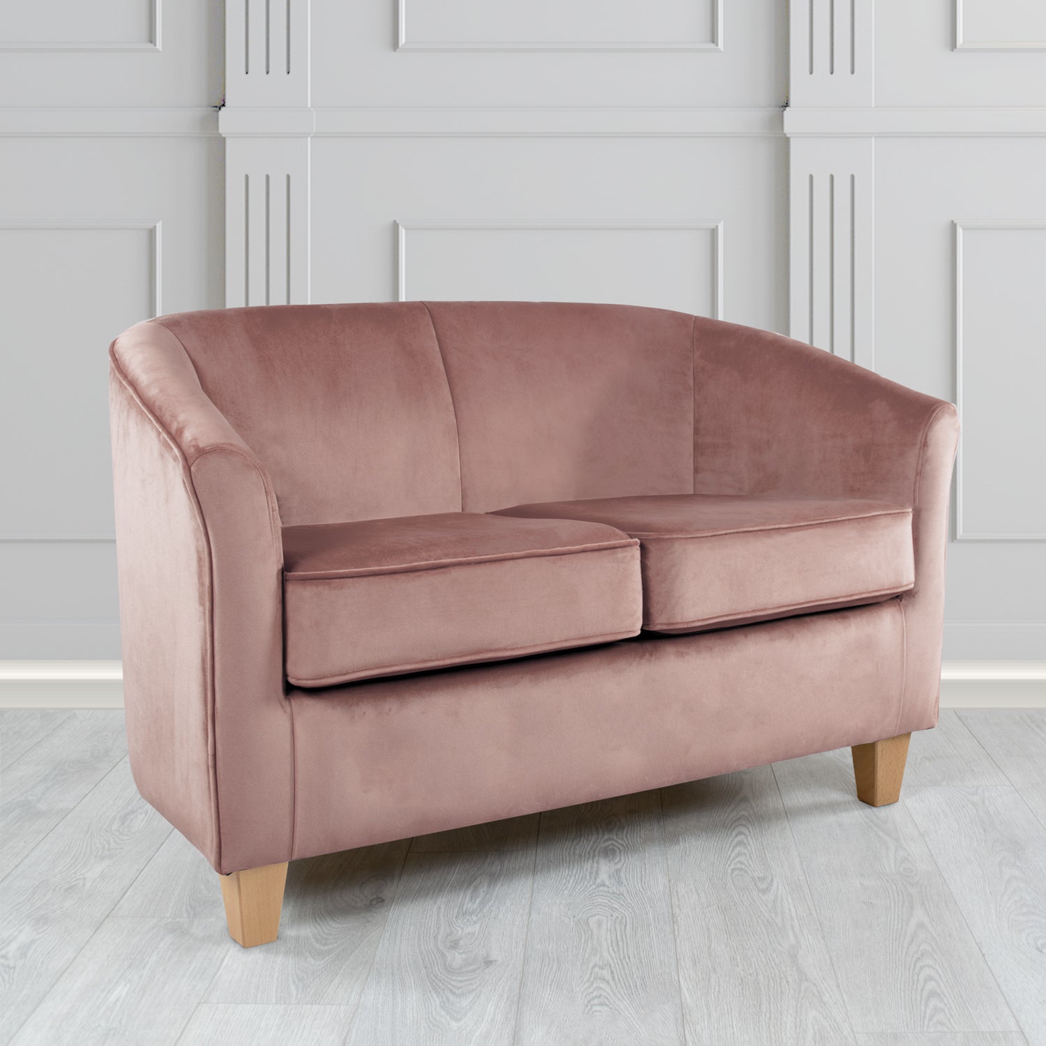 Devon 2 Seater Tub Sofa in Tubz Monaco Velvet Fabric