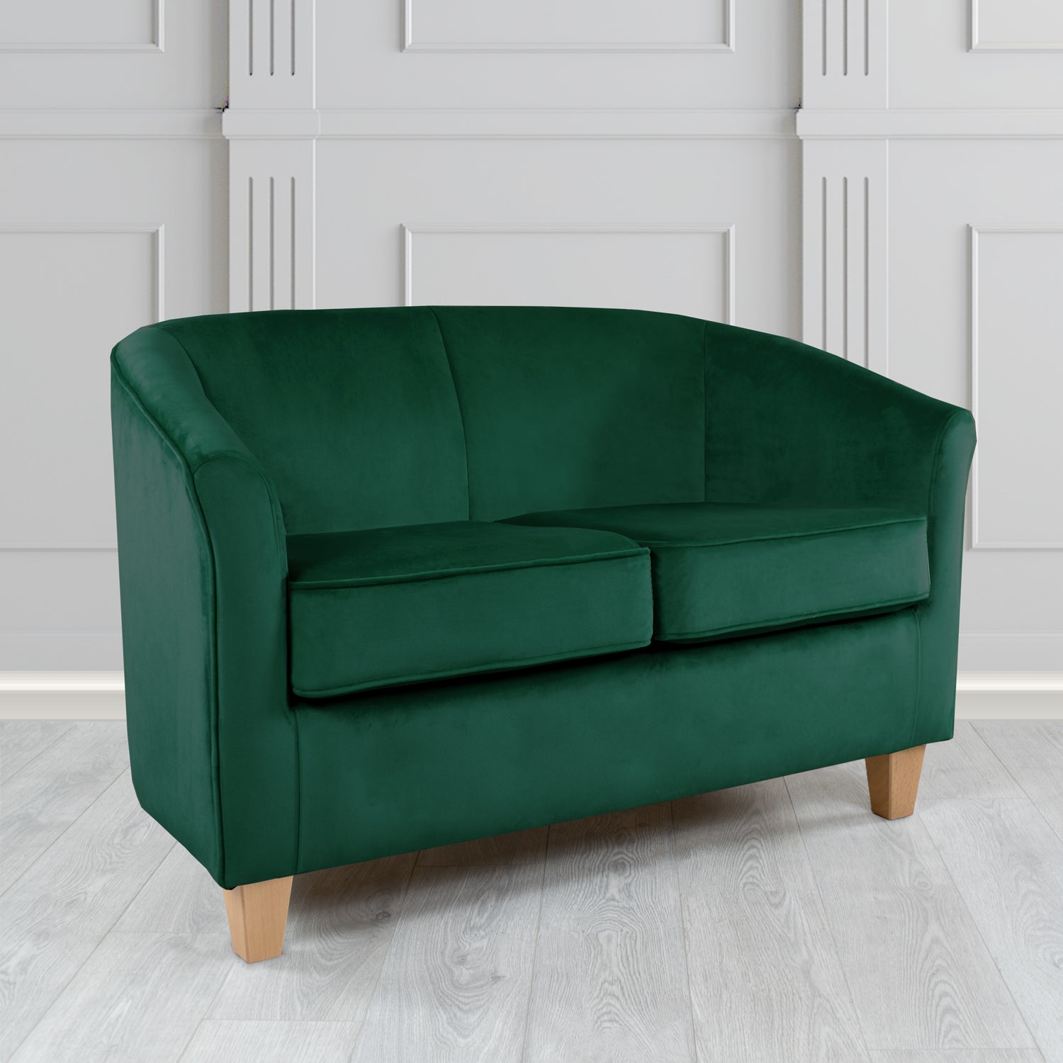 Devon 2 Seater Tub Sofa in Tubz Monaco Velvet Fabric