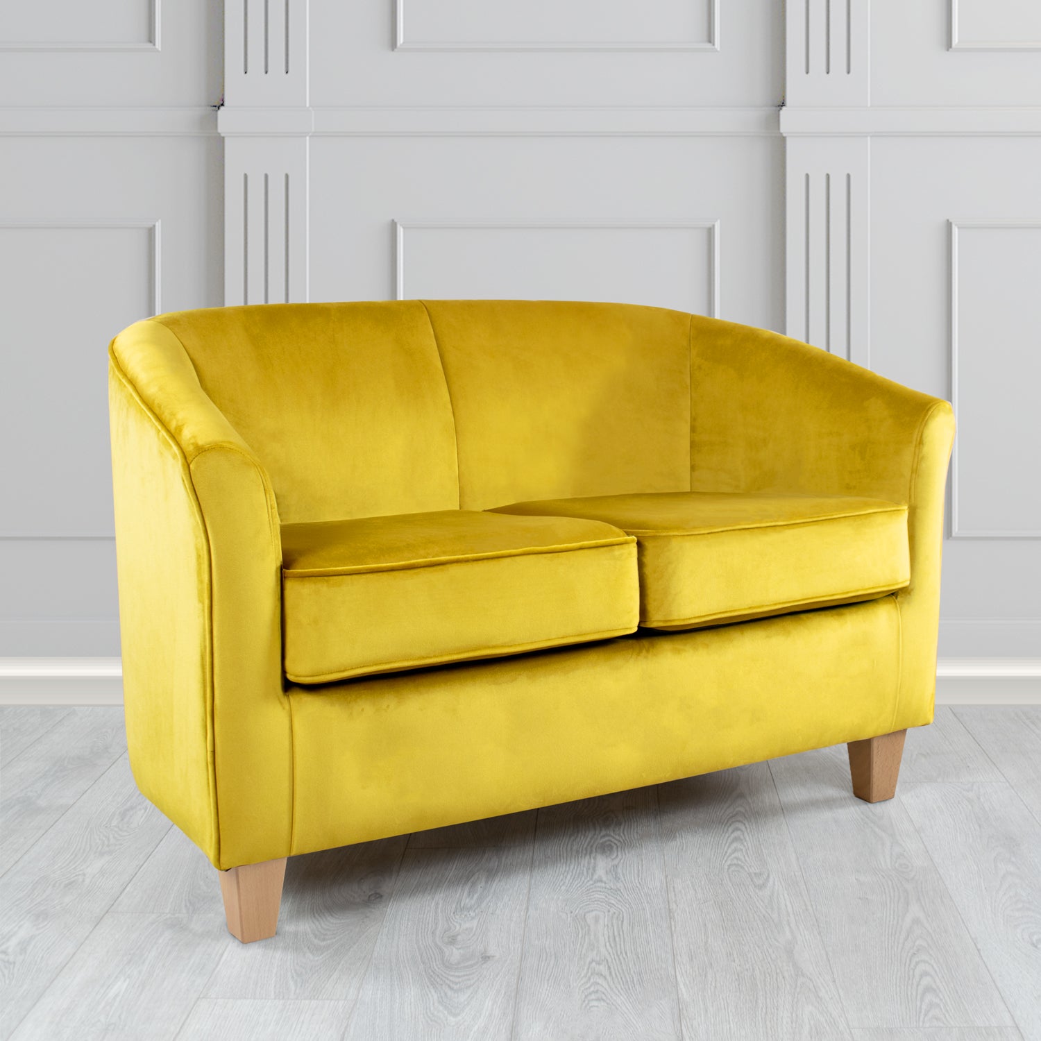 Devon 2 Seater Tub Sofa in Tubz Monaco Velvet Fabric