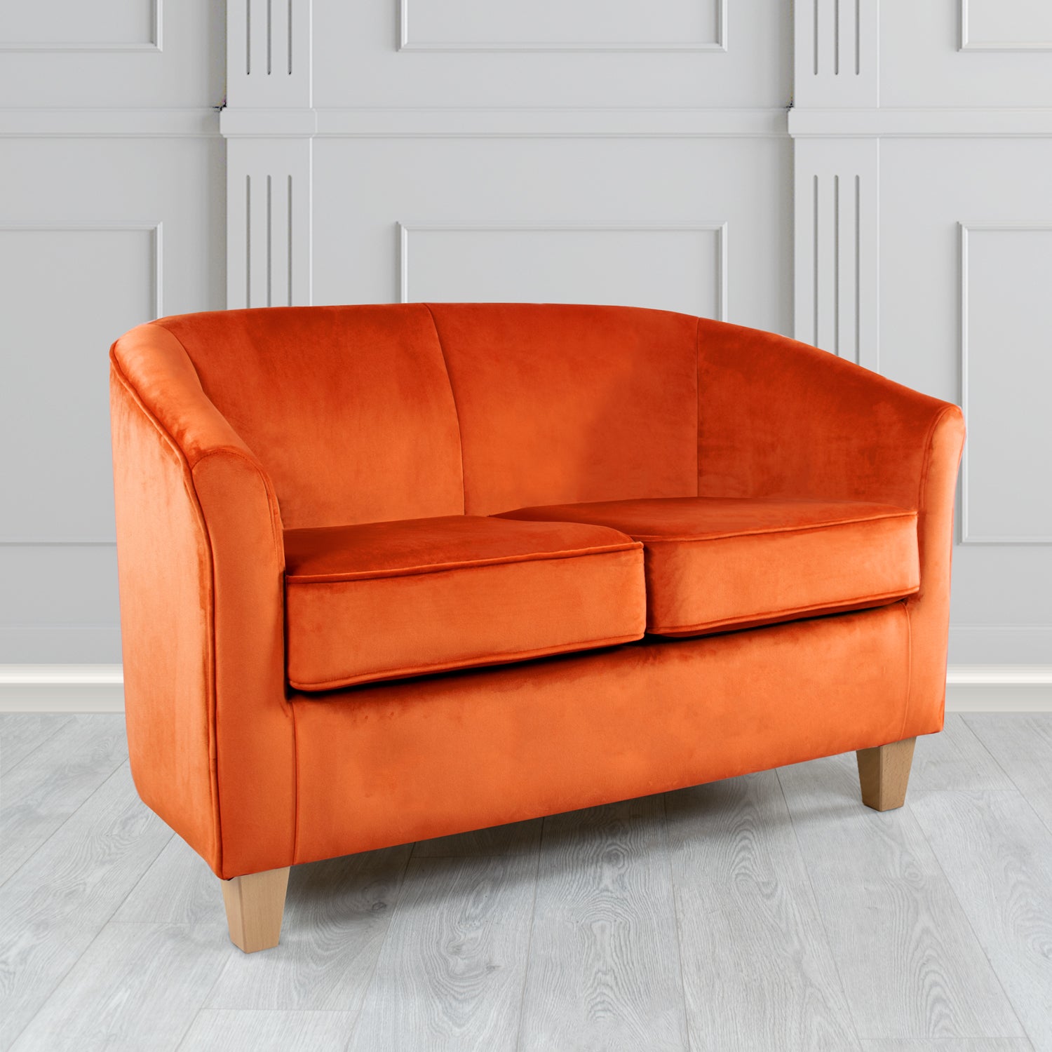 Devon 2 Seater Tub Sofa in Tubz Monaco Velvet Fabric