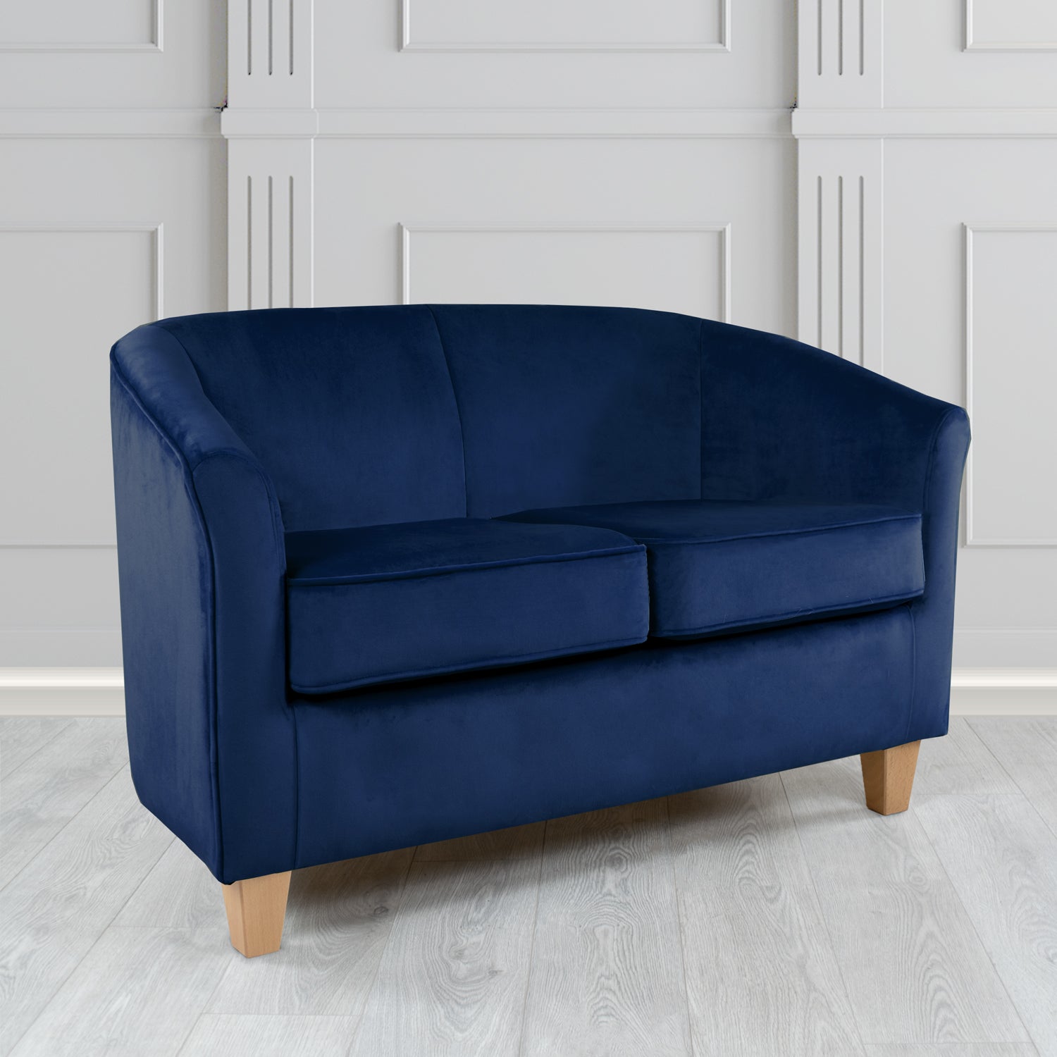 Devon 2 Seater Tub Sofa in Tubz Monaco Velvet Fabric