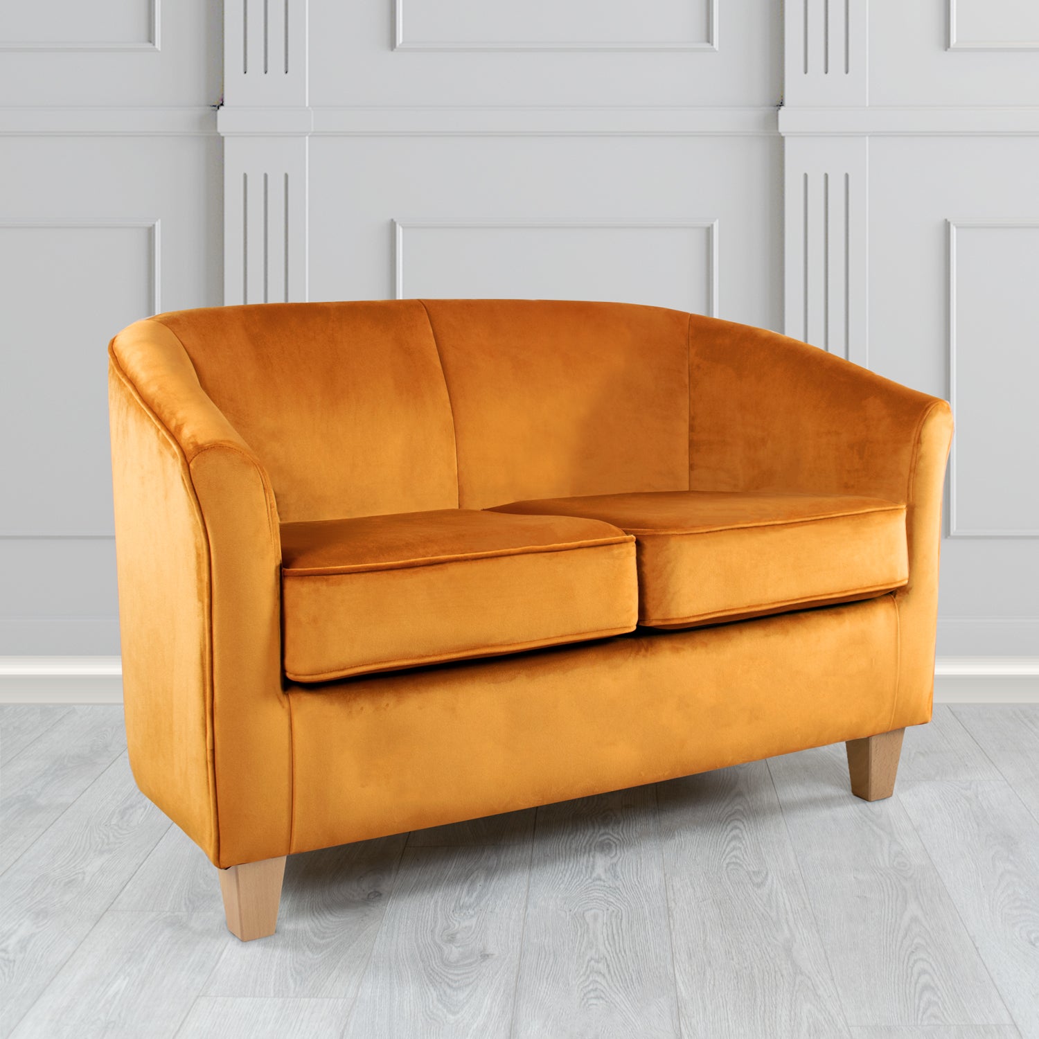Devon 2 Seater Tub Sofa in Tubz Monaco Velvet Fabric