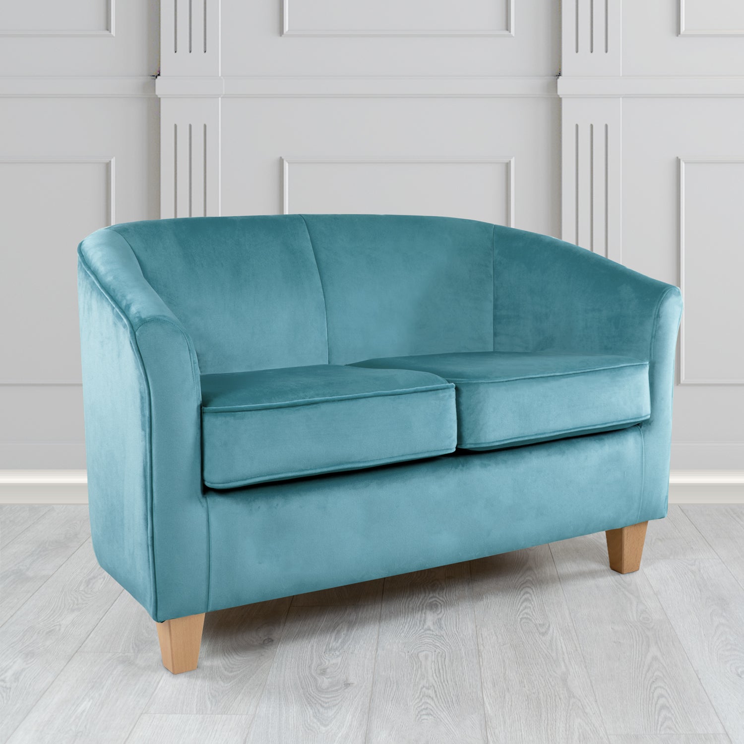 Devon 2 Seater Tub Sofa in Tubz Monaco Velvet Fabric