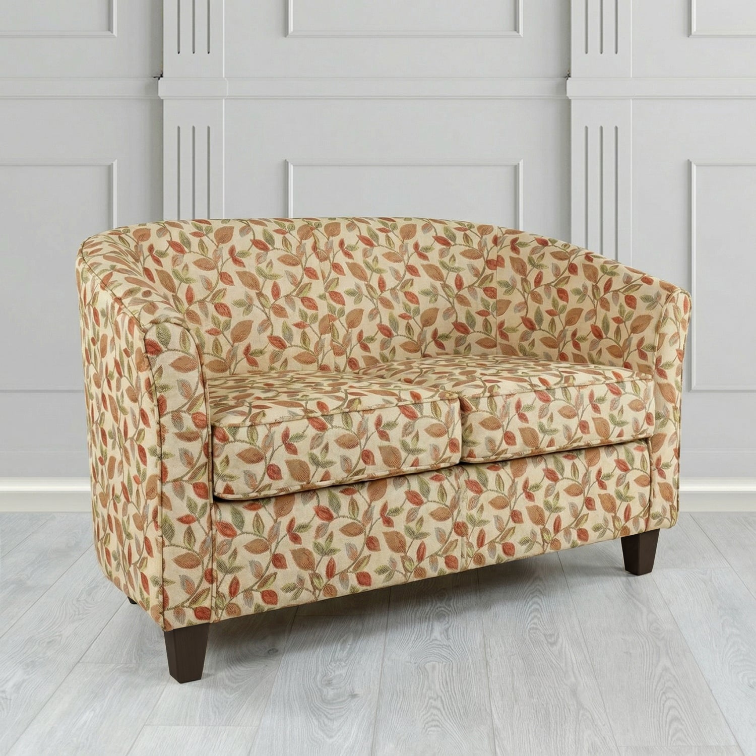Devon 2 Seater Tub Sofa in Porter and Stone Vercelli Floral Fabric