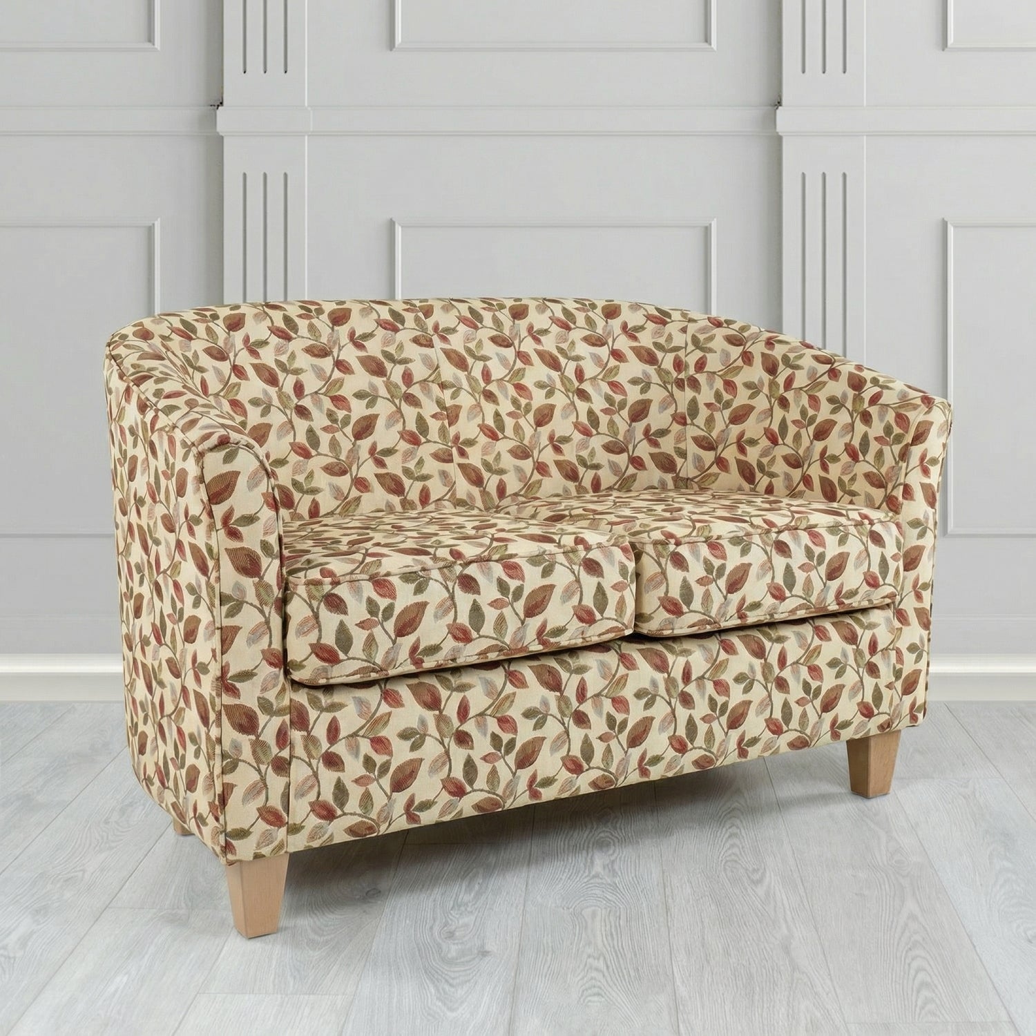 Devon 2 Seater Tub Sofa in Porter and Stone Vercelli Floral Fabric