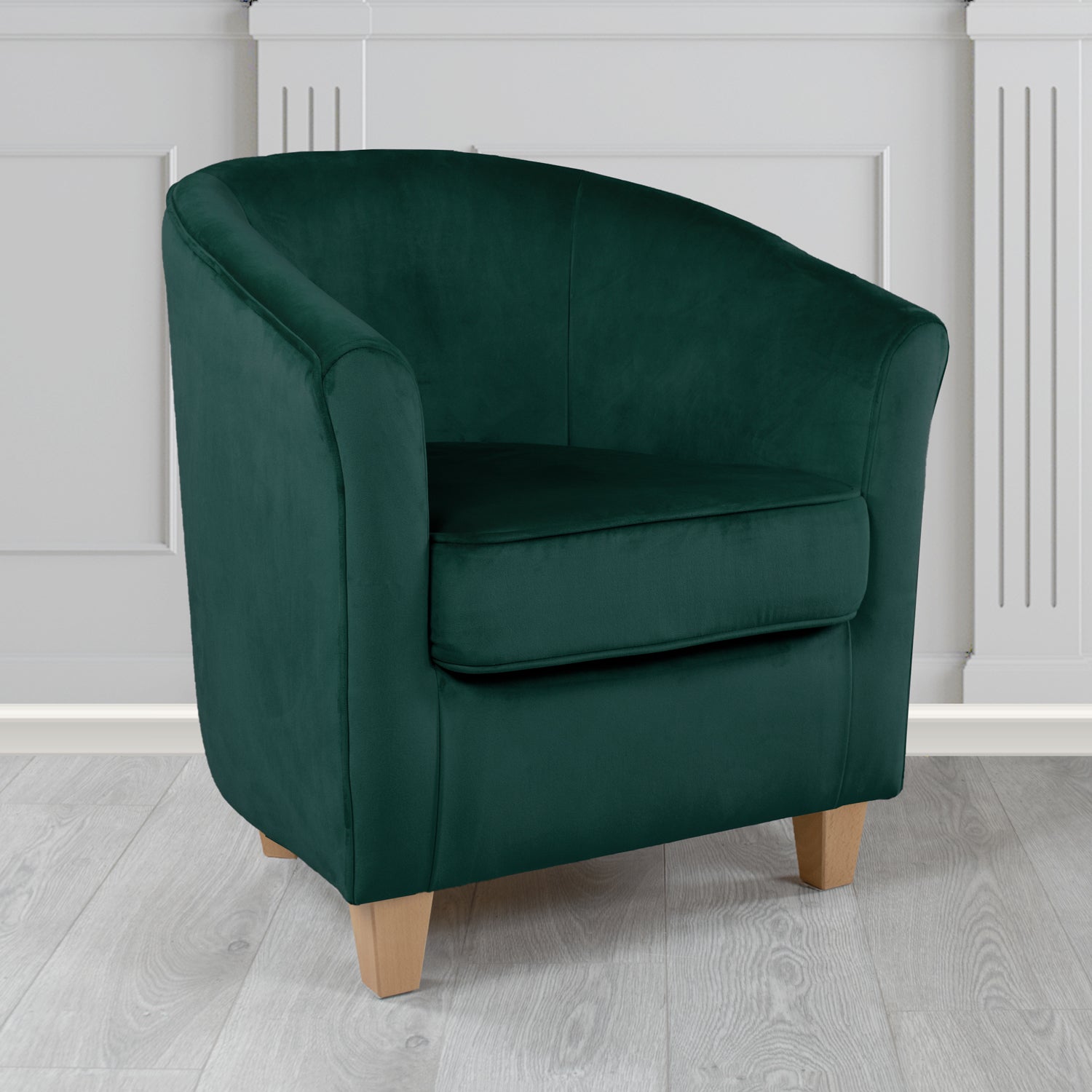 Devon Tub Chair in Passione Velvet Fabric