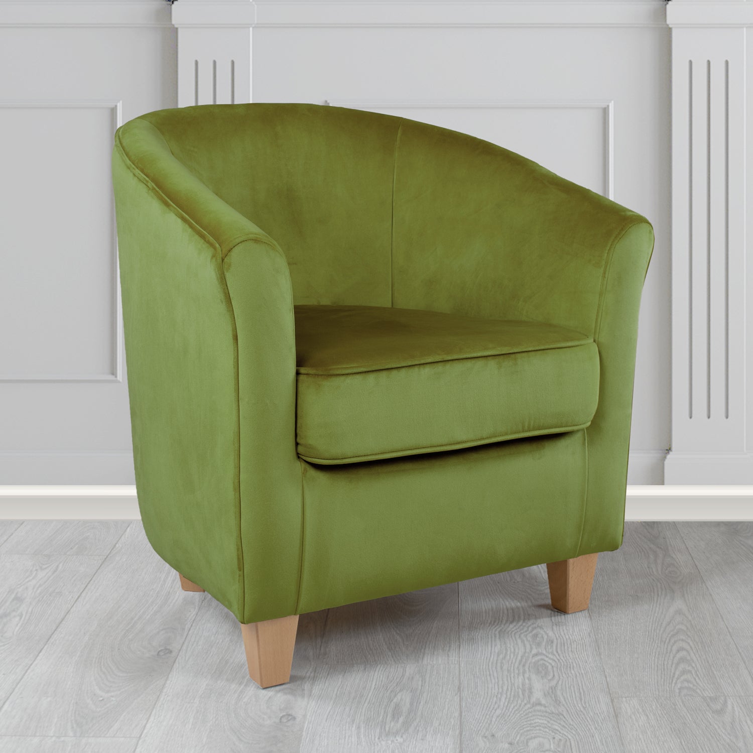 Devon Tub Chair in Passione Velvet Fabric