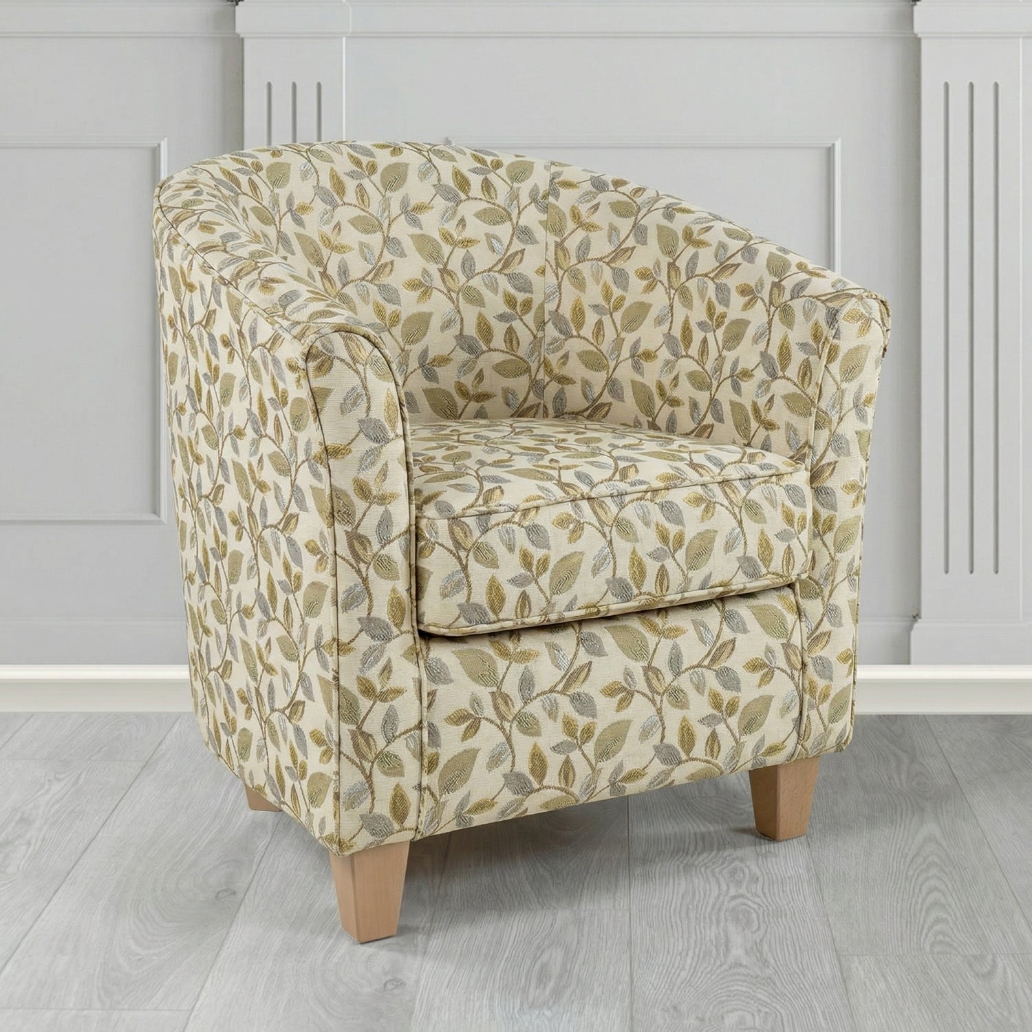 Devon Tub Chair in Porter and Stone Vercelli Floral Fabric