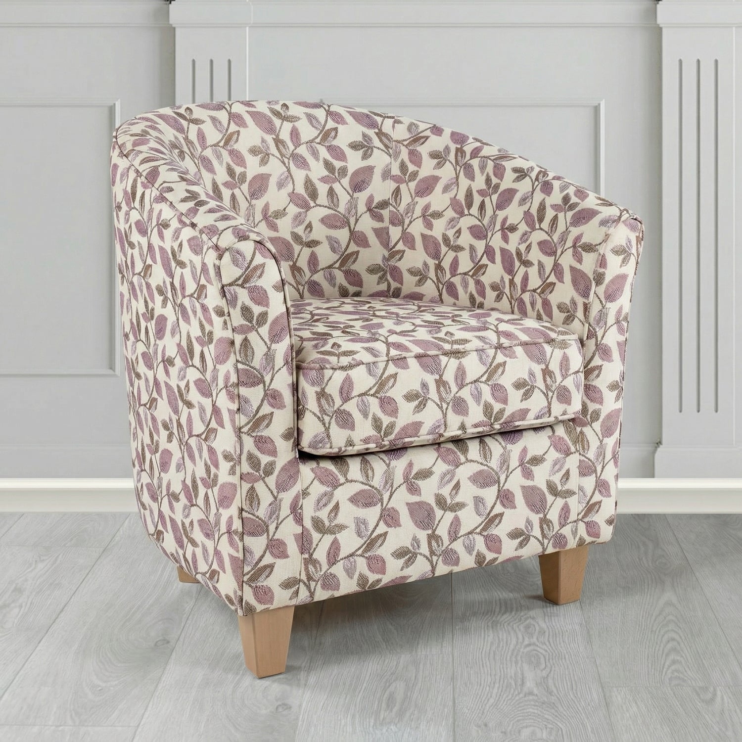 Devon Tub Chair in Porter and Stone Vercelli Floral Fabric