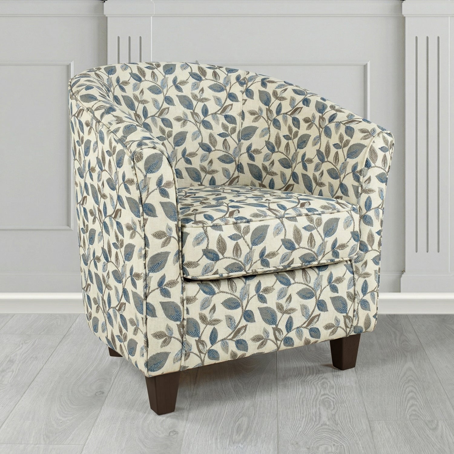 Devon Tub Chair in Porter and Stone Vercelli Floral Fabric