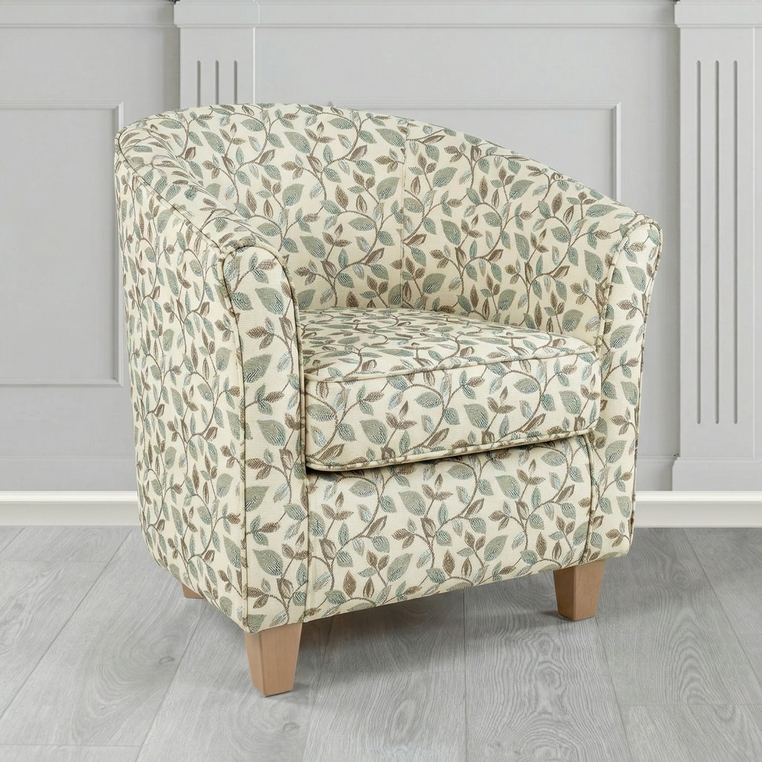 Devon Tub Chair in Porter and Stone Vercelli Floral Fabric