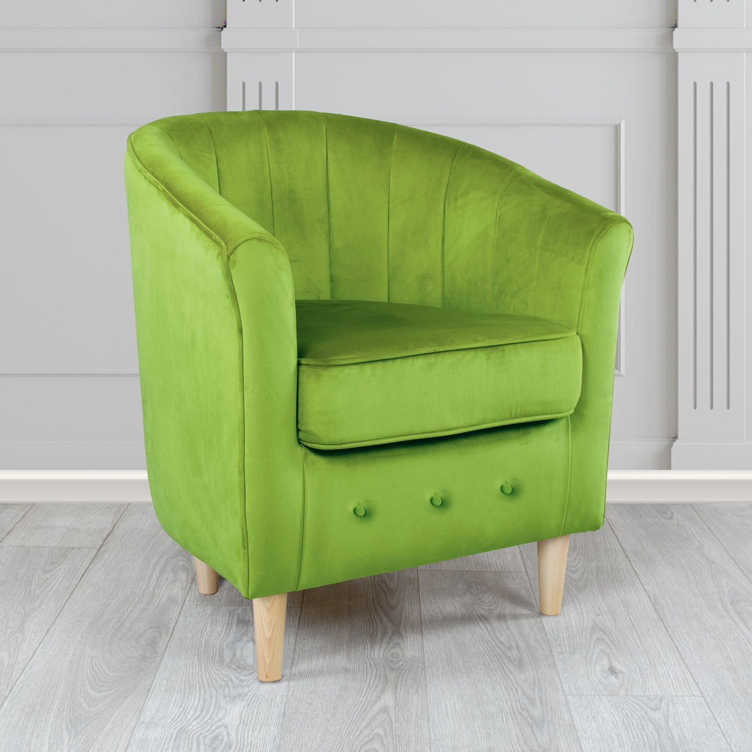 Doha Tub Chair in Tubz Monaco Plain Velvet Fabric
