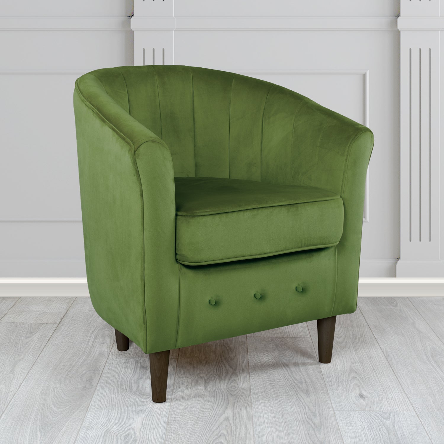 Doha Tub Chair in Sapore Plain Velvet Fabric