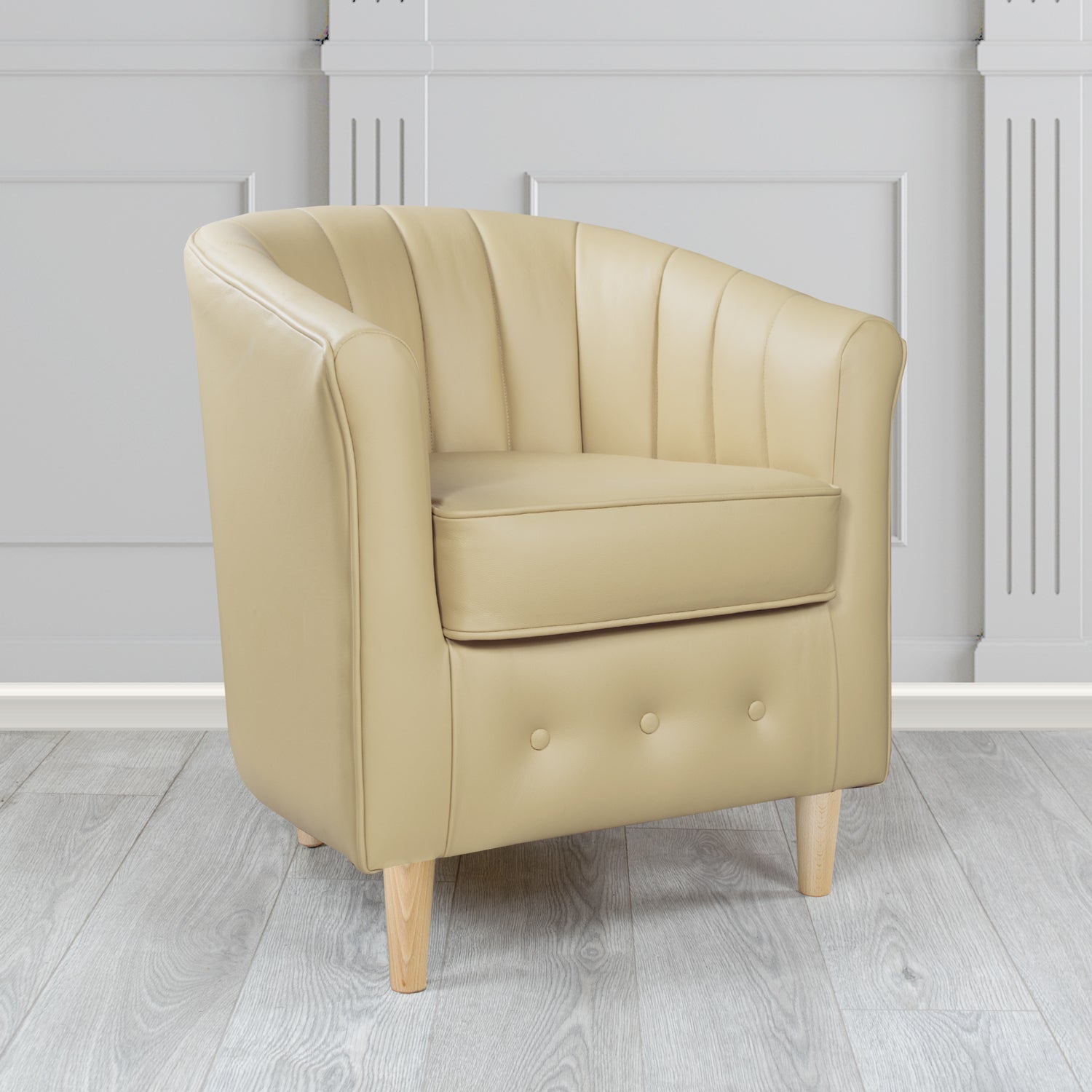 Doha Tub Chair in Shelly Crib 5 Genuine Leather